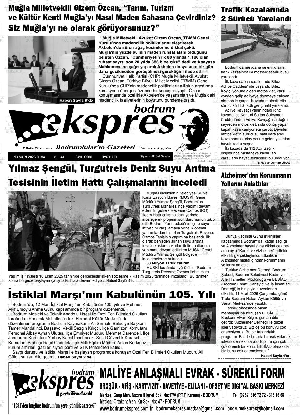 Mugla Ekspresbodrum 13.03.2026