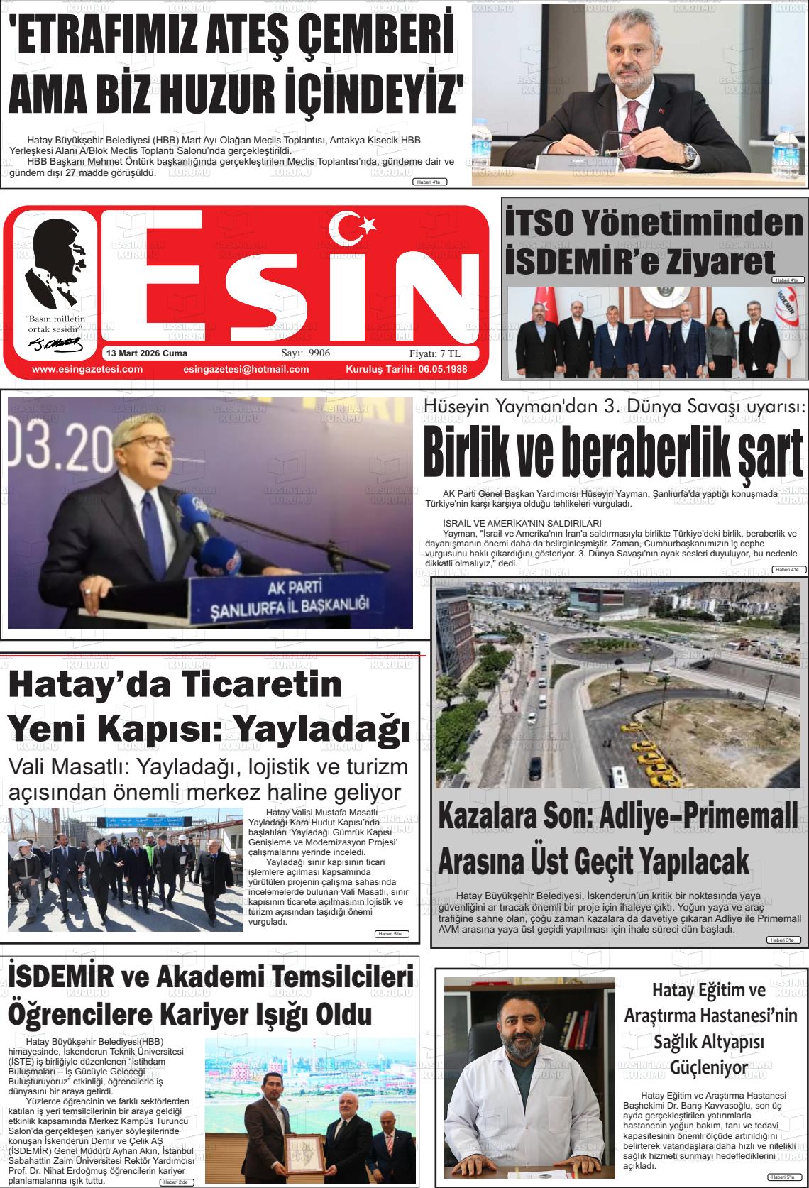 Hatay Esin 13.03.2026