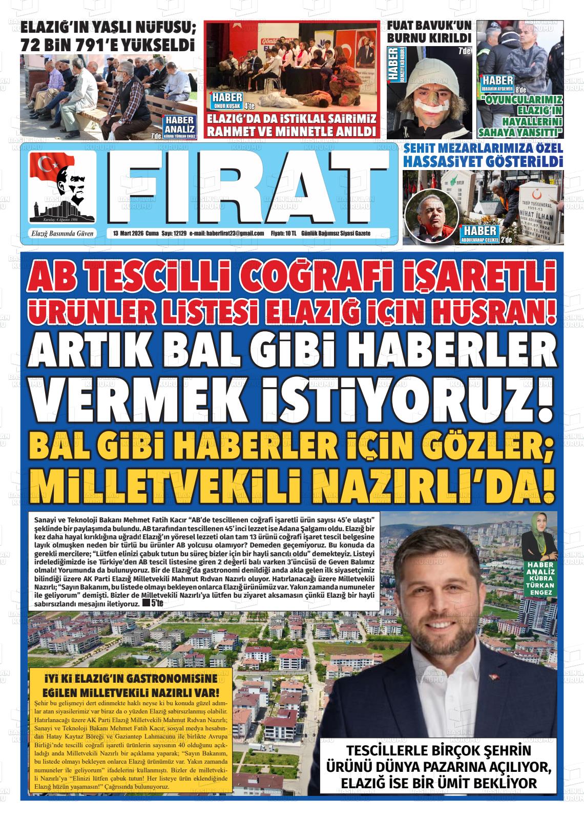 Elazig Firatgazetesi 13.03.2026
