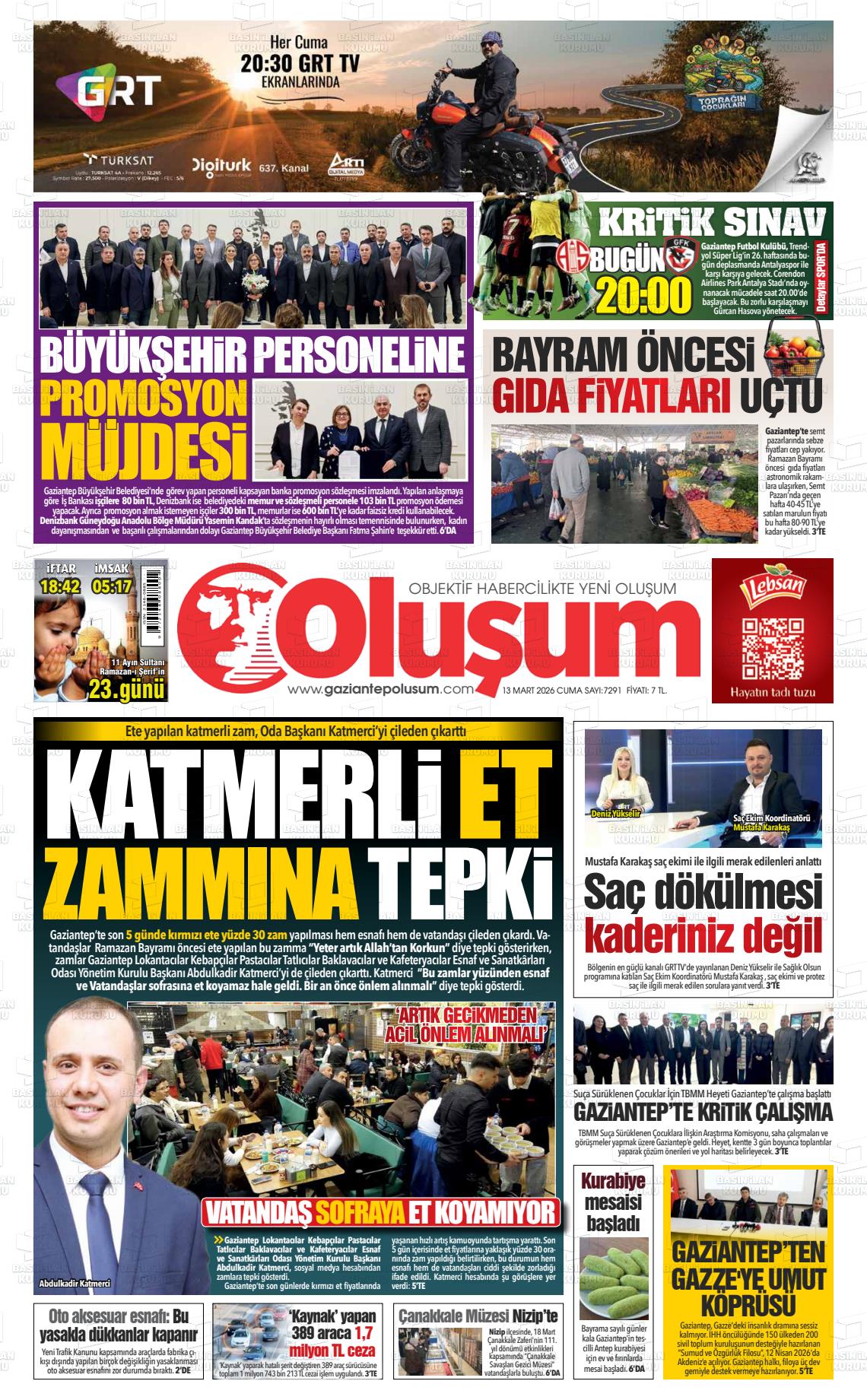 Gaziantep Olusum 13.03.2026