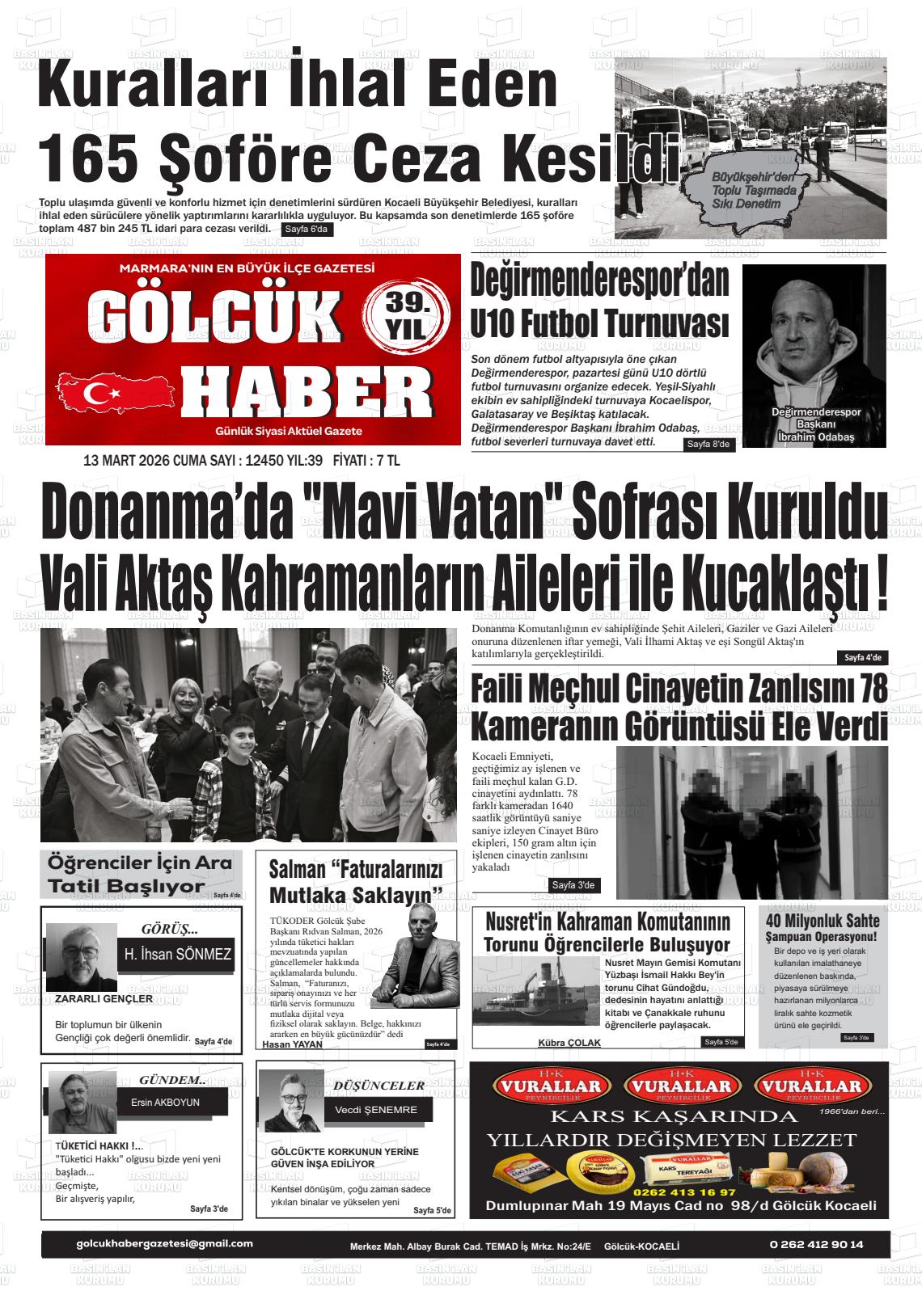 Kocaeli Golcukhaber 13.03.2026