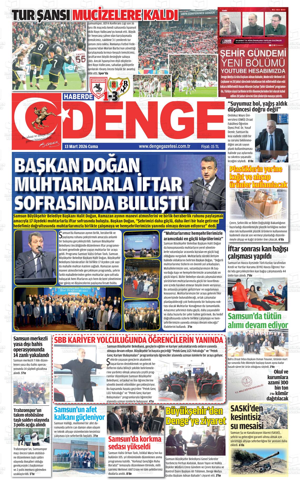 Samsun Haberdedenge 13.03.2026