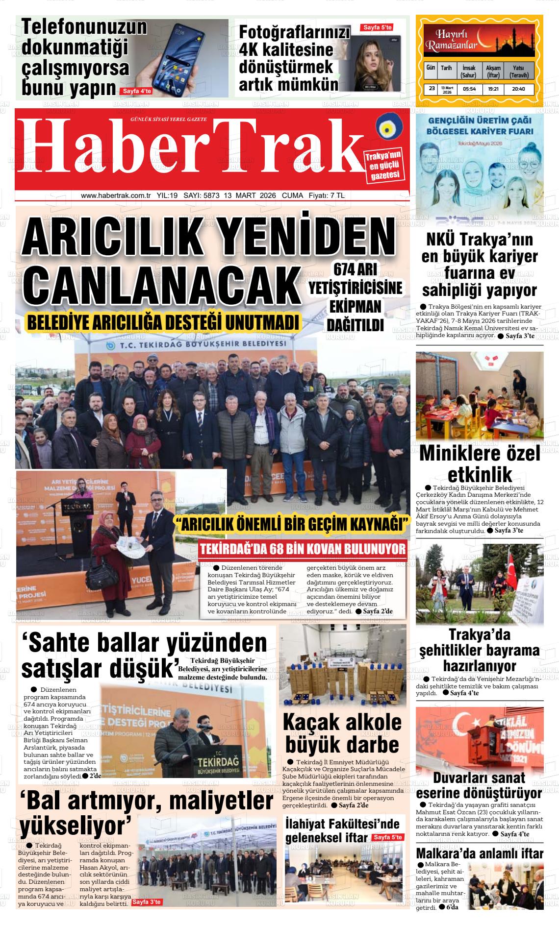 Tekirdag Habertrak 13.03.2026