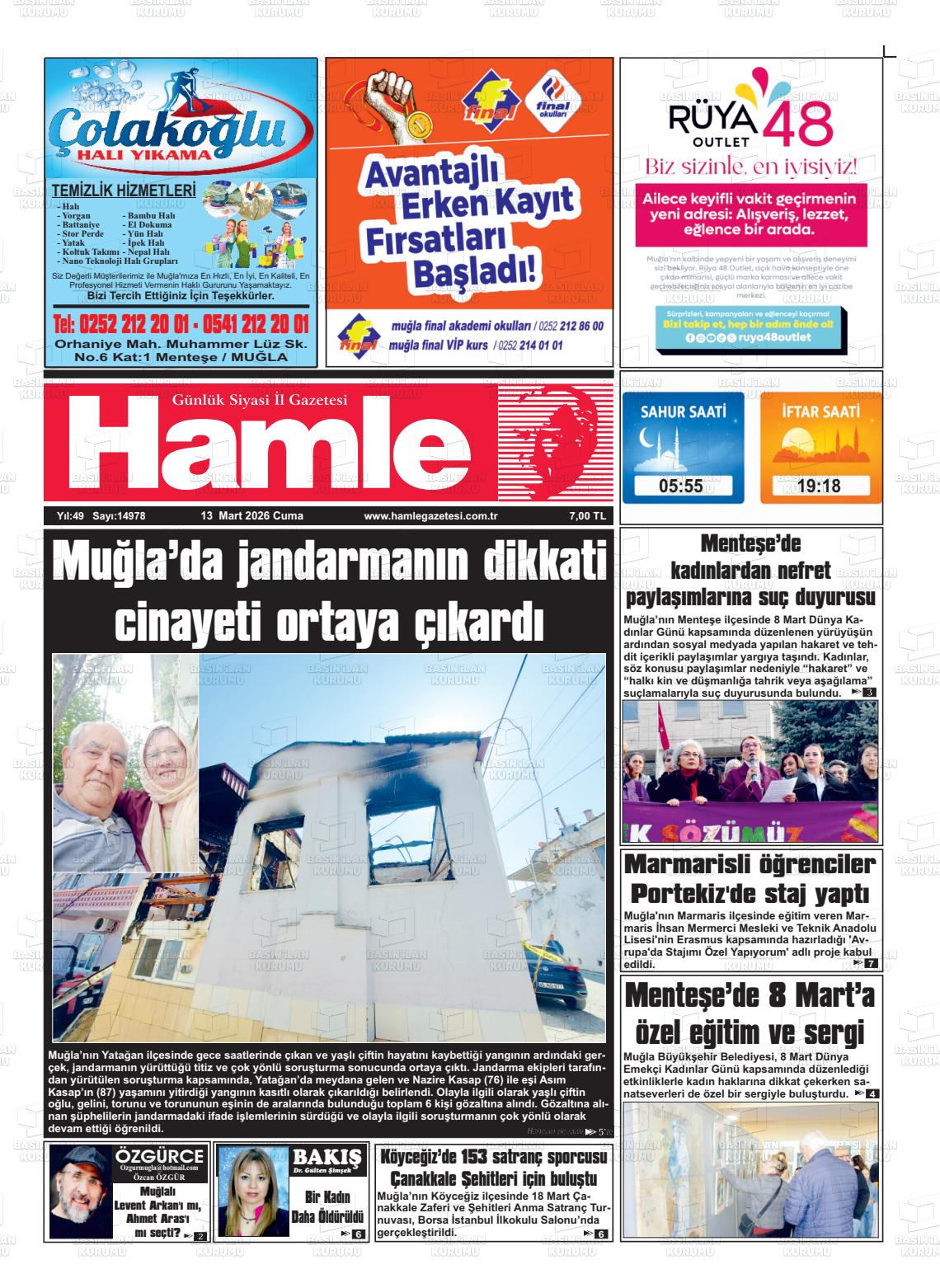 Mugla Hamle 13.03.2026