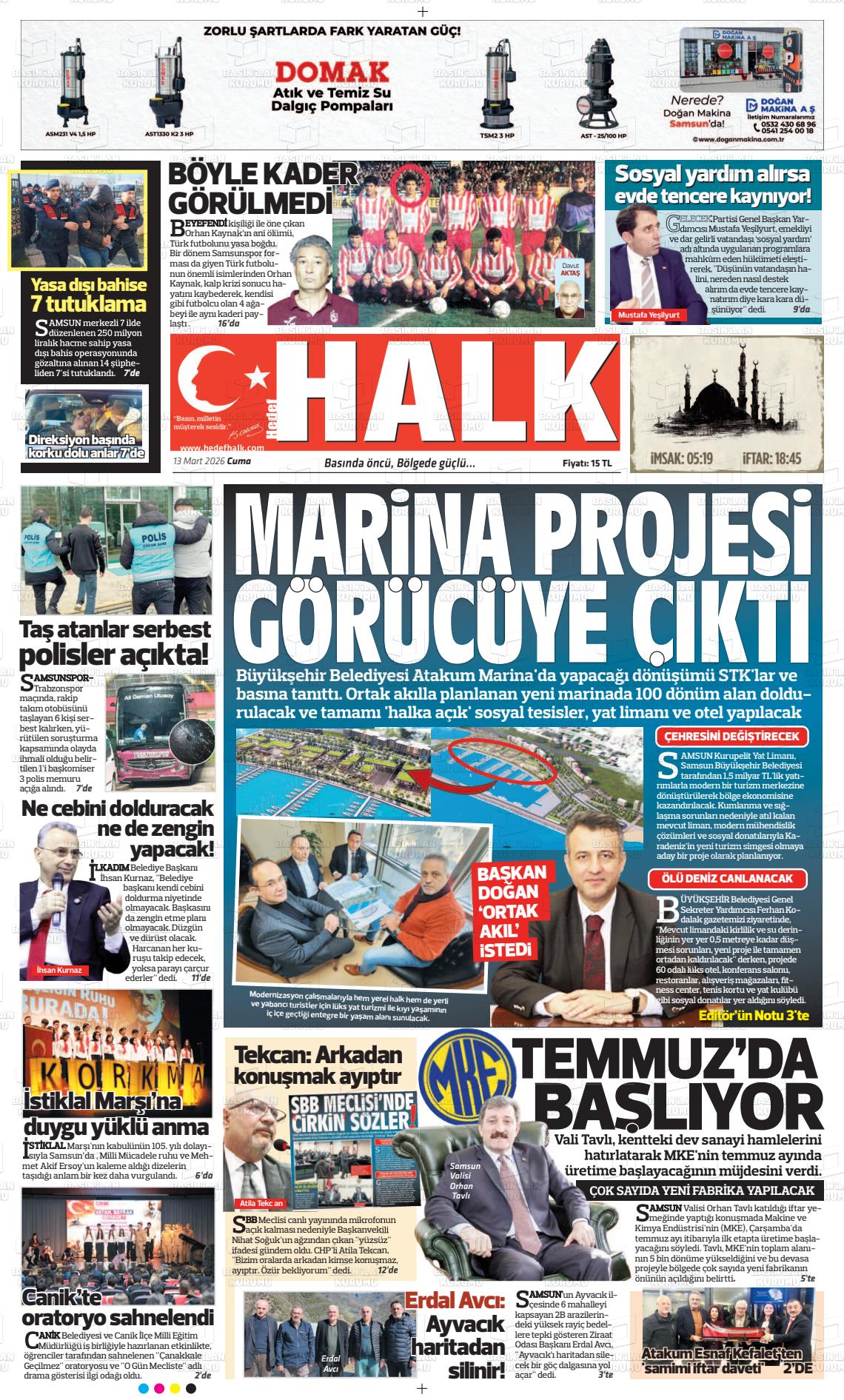 Samsun Hedefhalk 13.03.2026