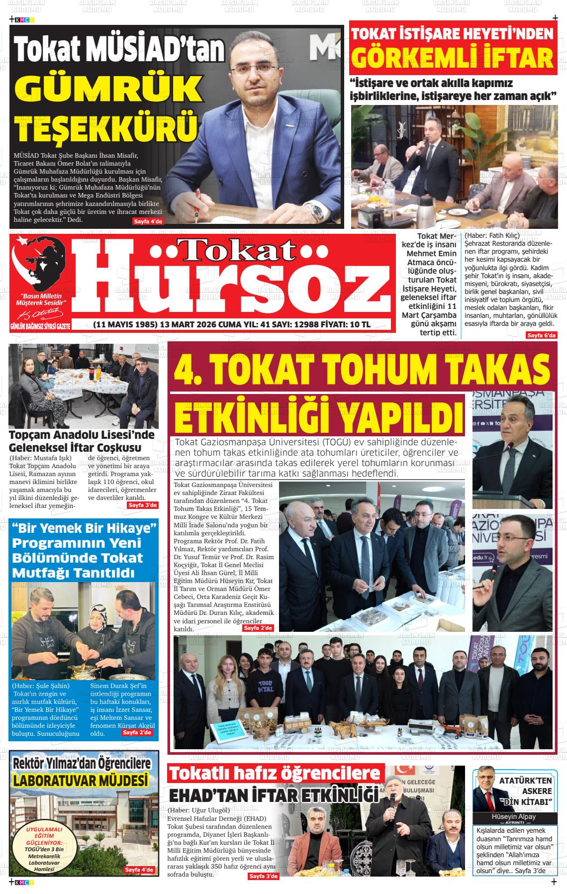 Tokat Hursoz 13.03.2026
