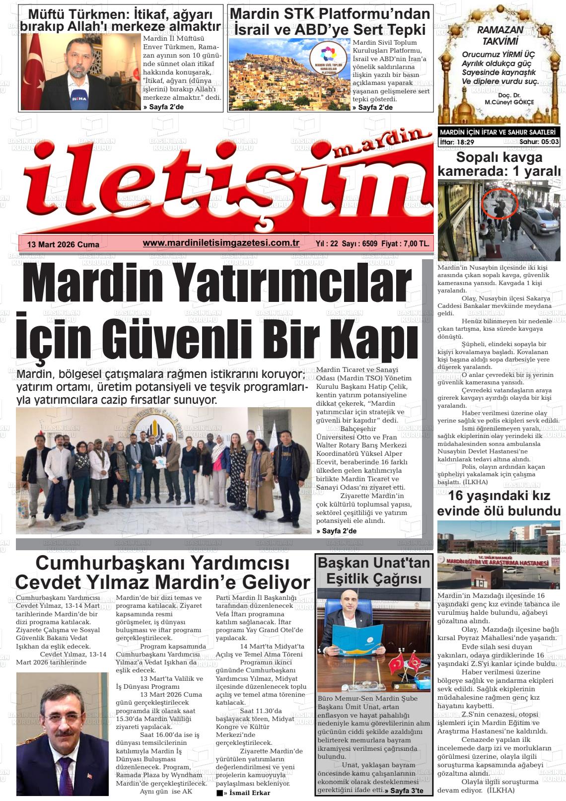 Mardin Iletisim 13.03.2026