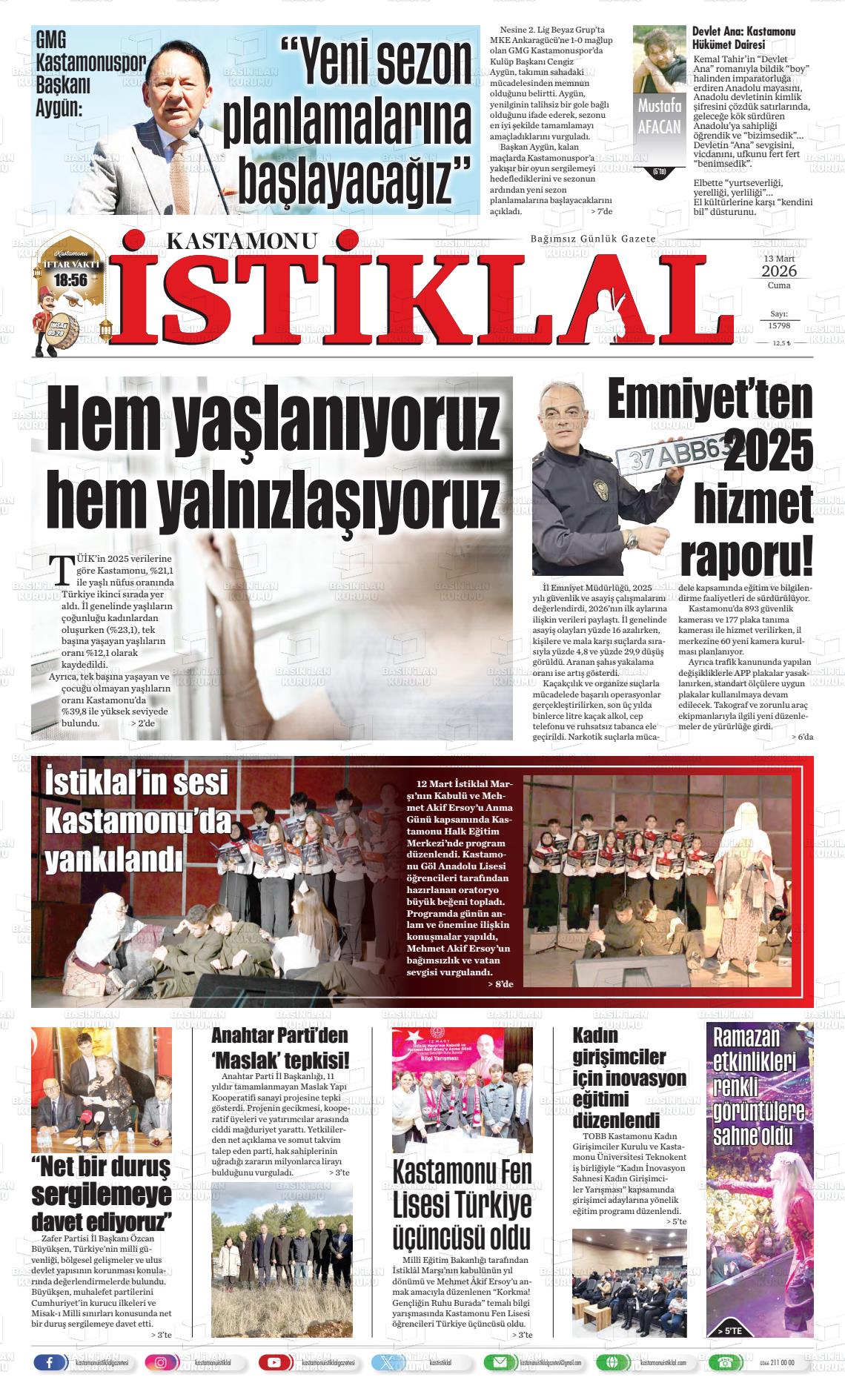 Kastamonu 13.03.2026