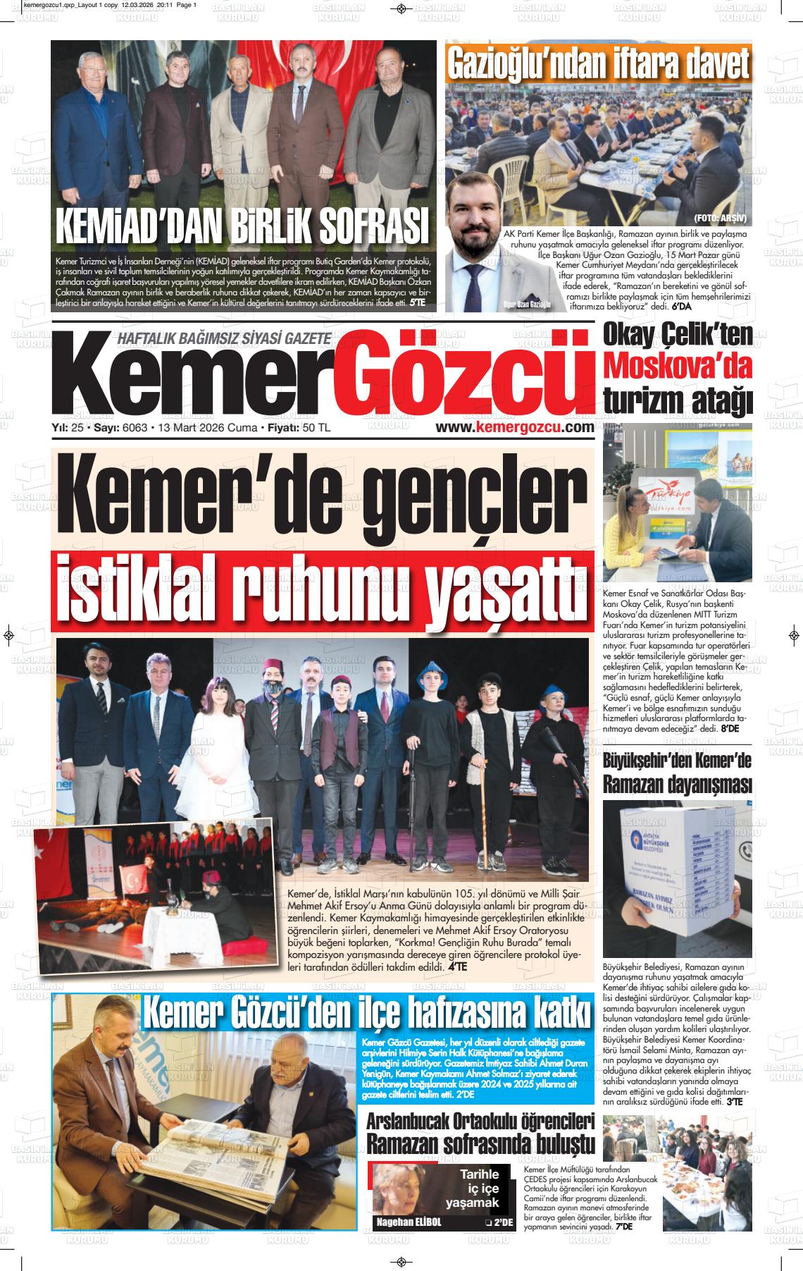 Antalya Kemergozcu 13.03.2026