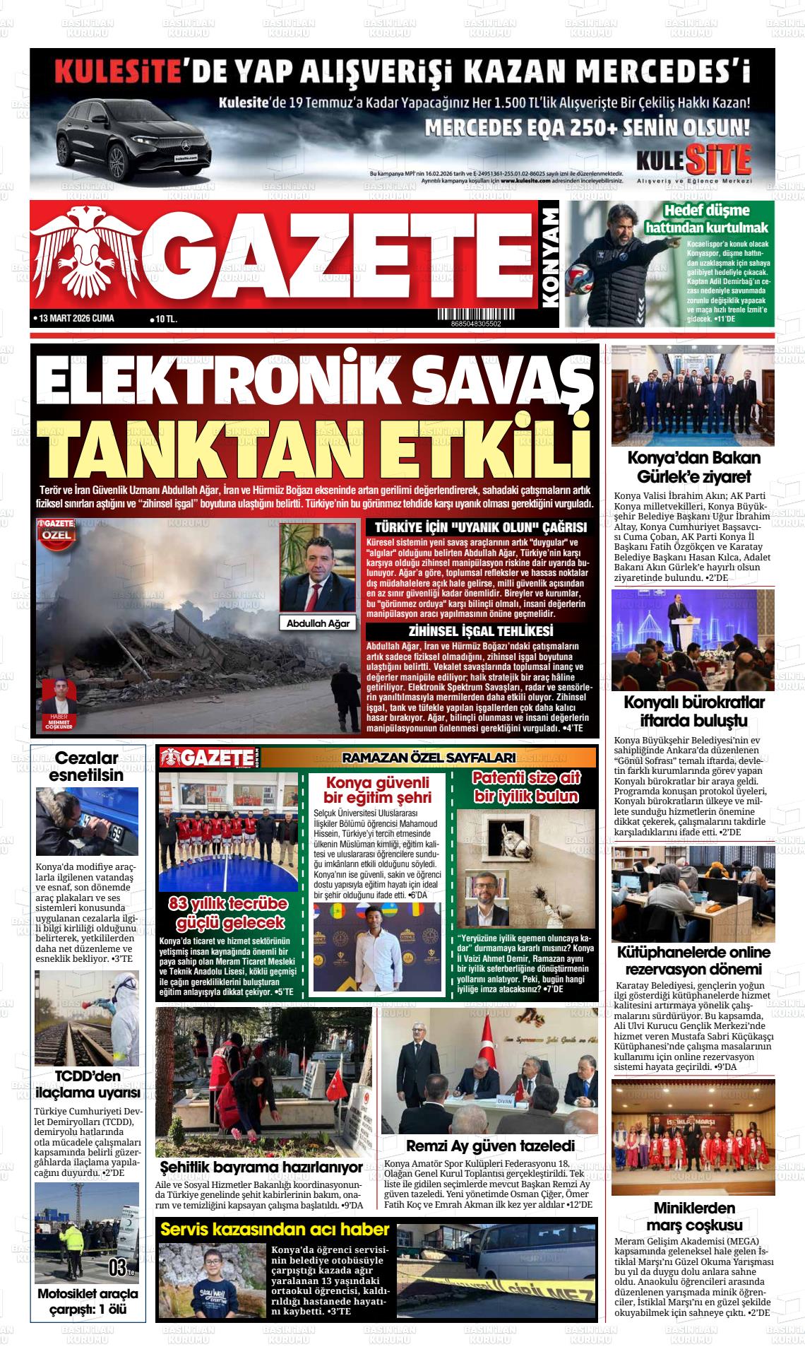 Konya Yenigun 13.03.2026