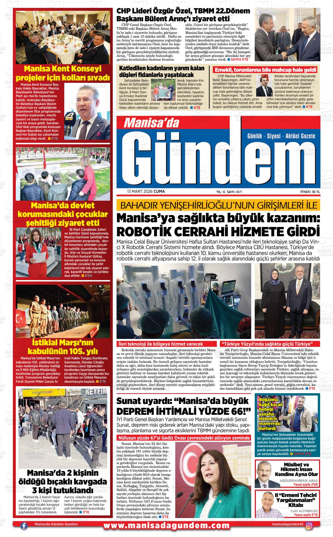 Manisa Dagundem 13.03.2026