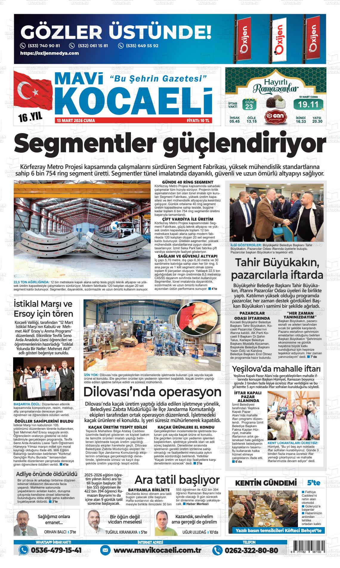 Kocaeli Mavi 13.03.2026