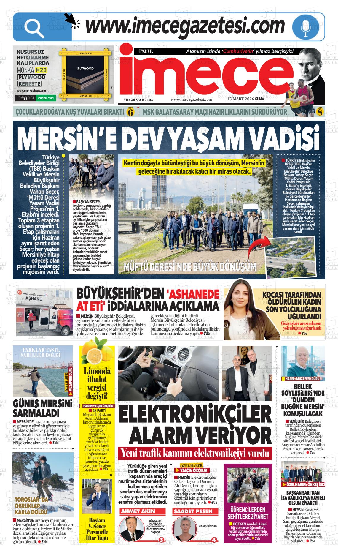 Mersin Imece 13.03.2026