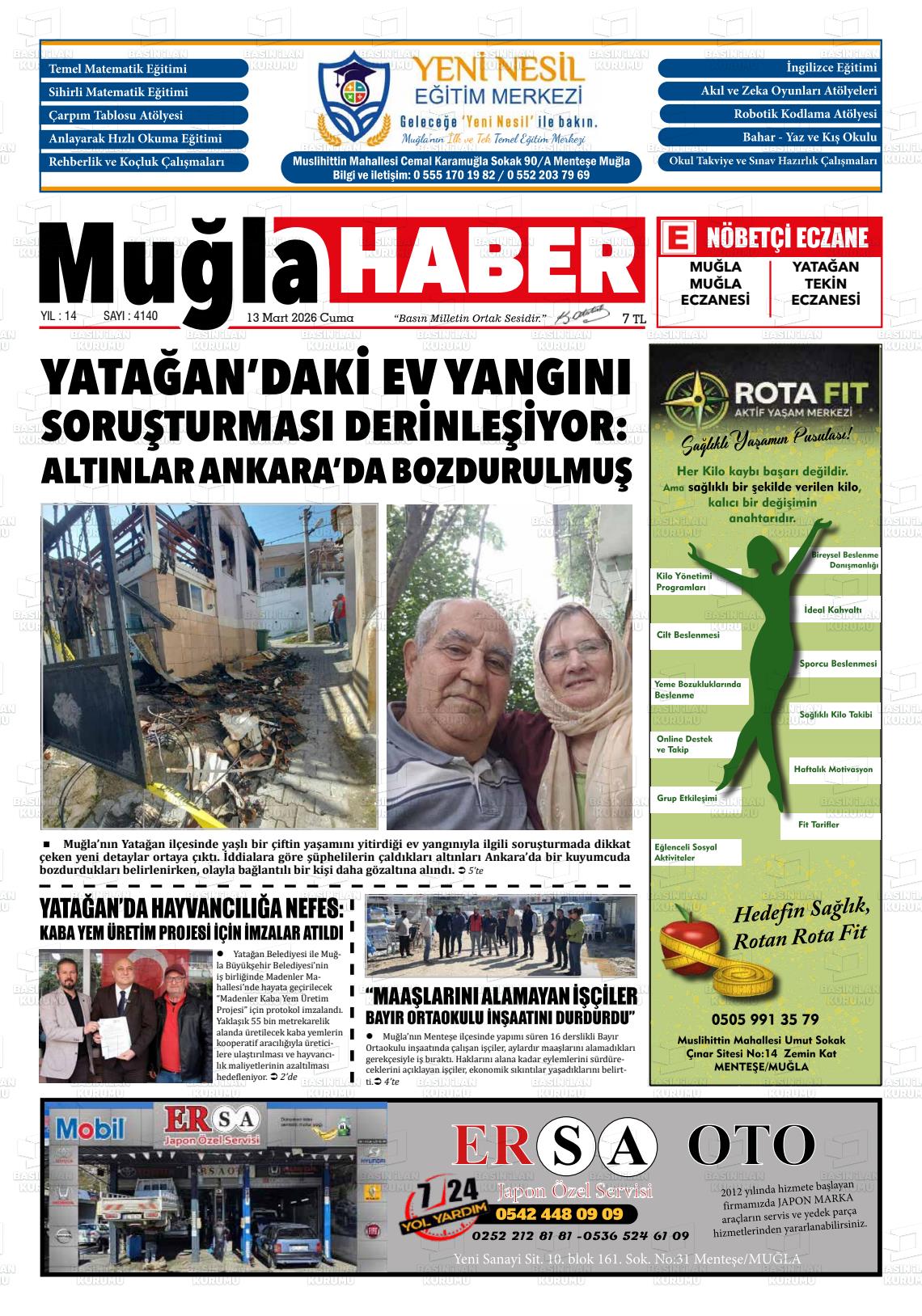Mugla Haber 13.03.2026