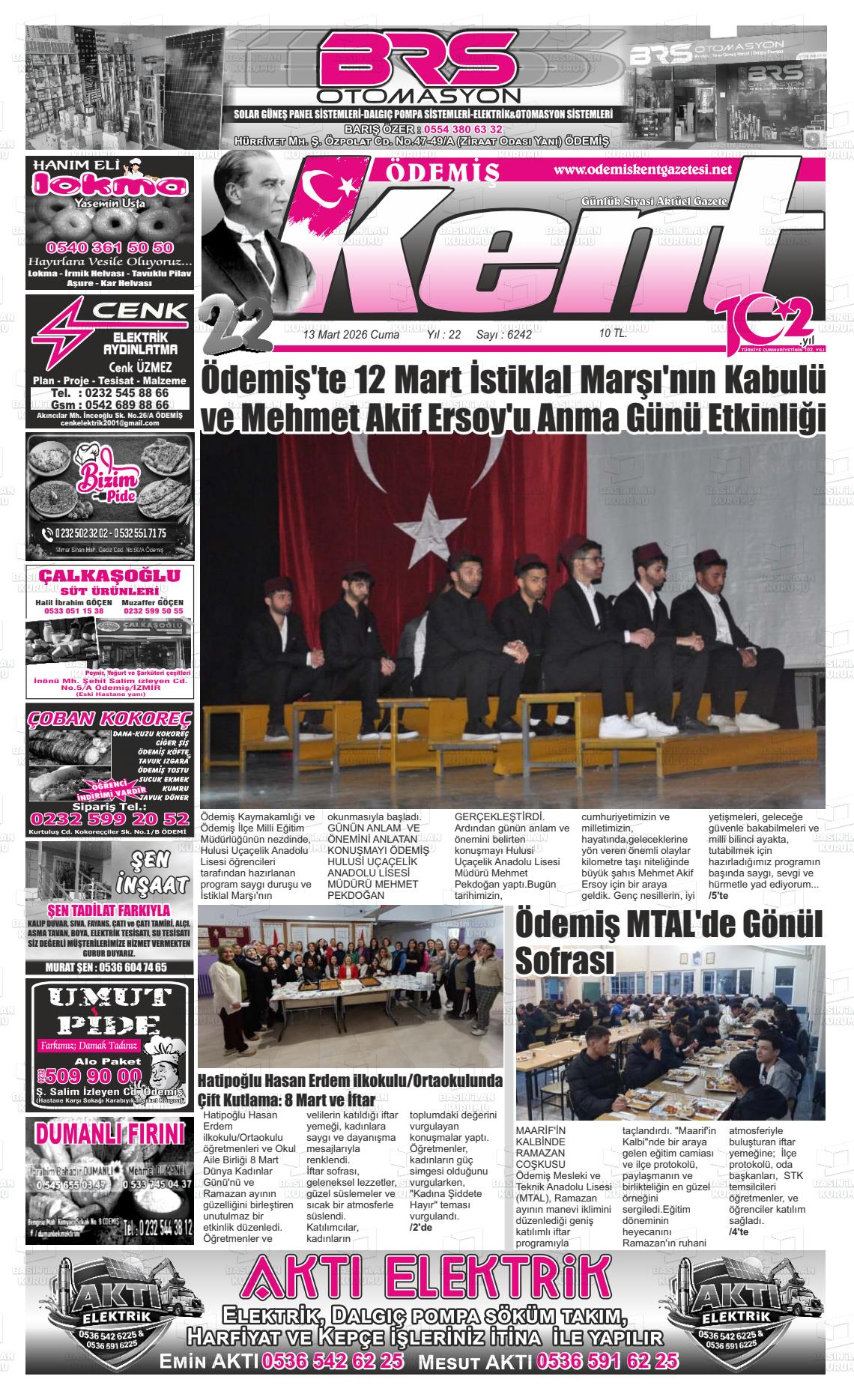 Izmir Odemiskent 13.03.2026