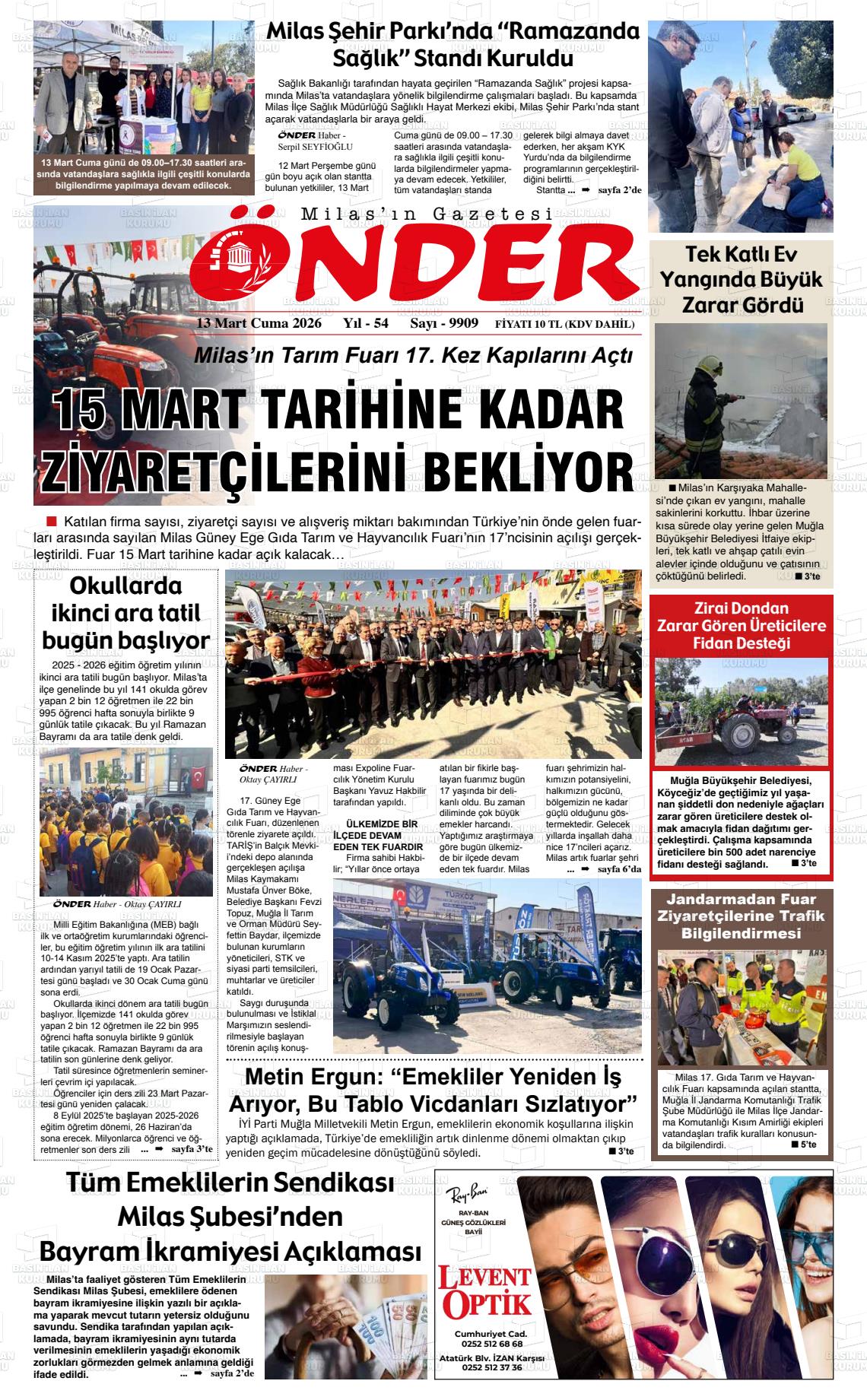 Mugla Onder 13.03.2026