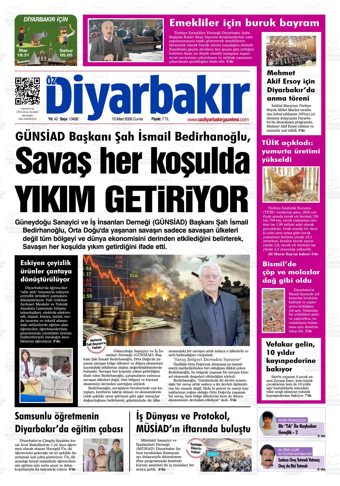 Diyarbakir Oz 13.03.2026