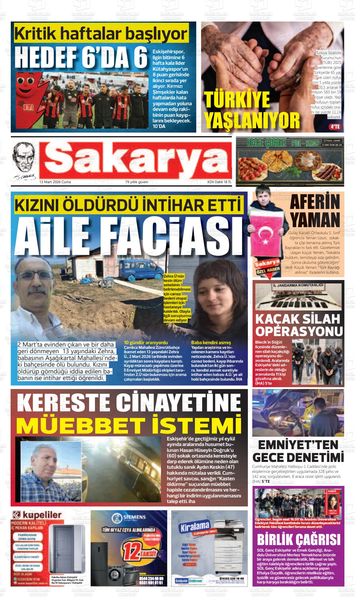Eskisehir Sakarya 13.03.2026