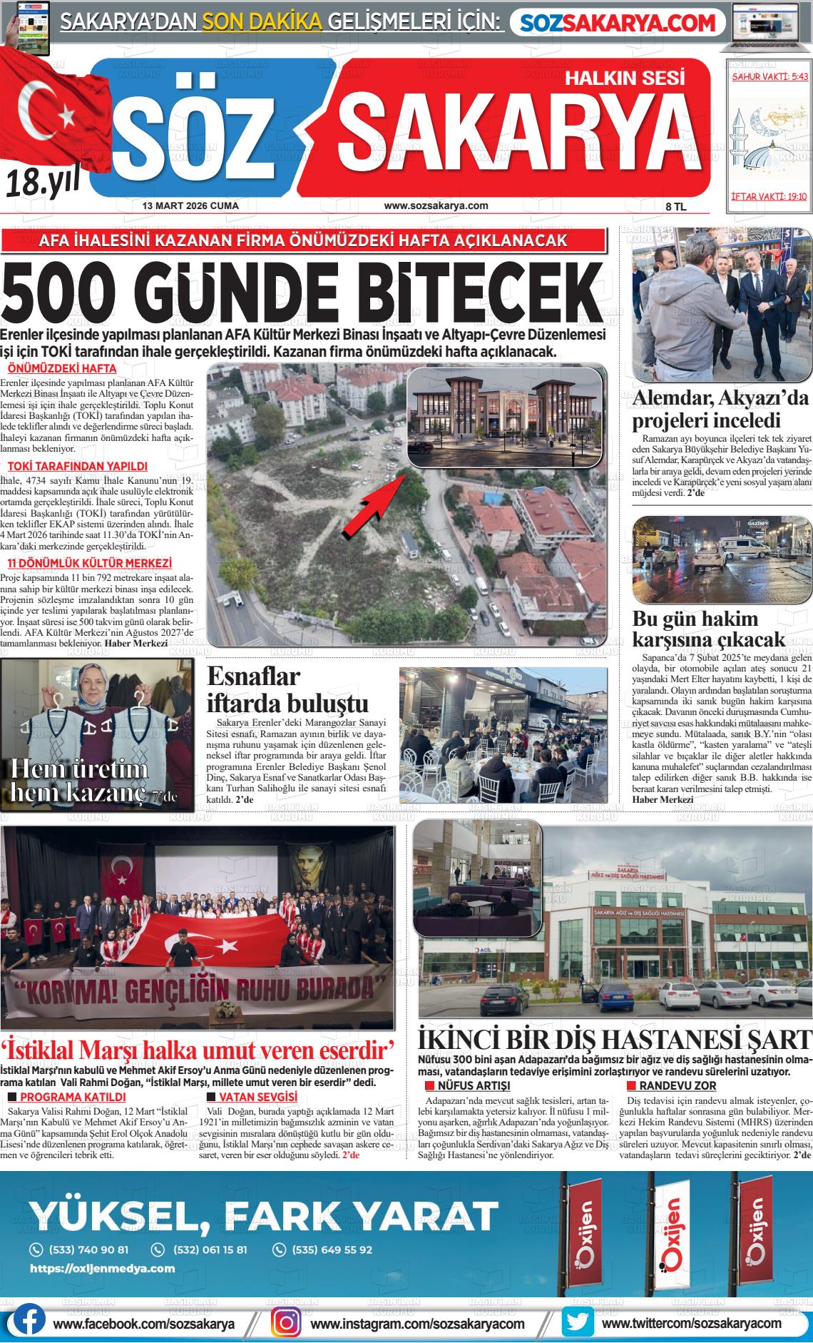 Sakarya Halk 13.03.2026