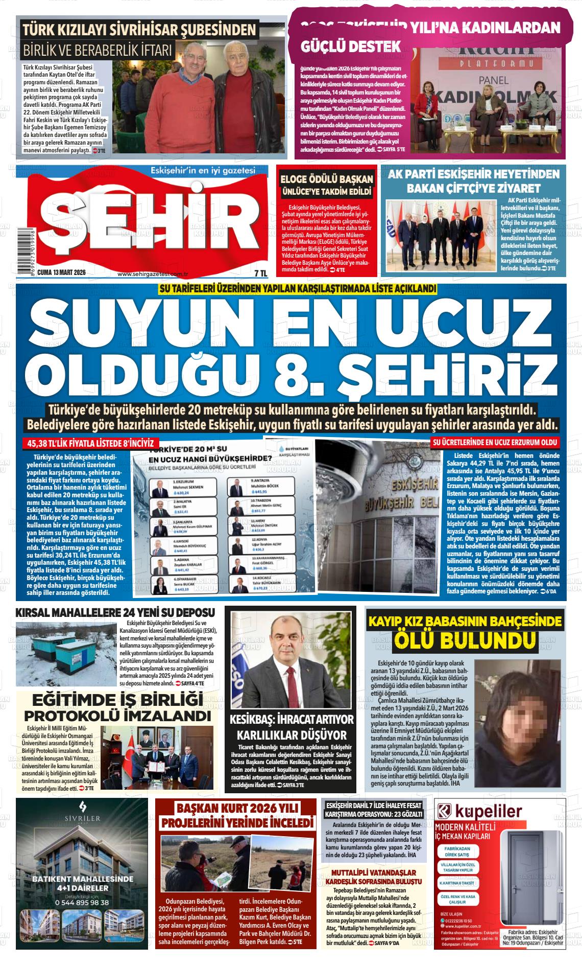 Eskisehir Sehir 13.03.2026