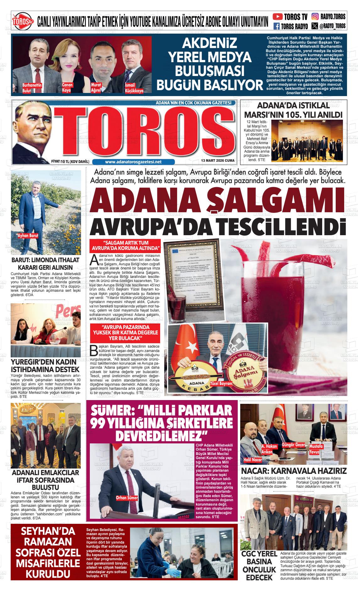 Antalya Toros 13.03.2026