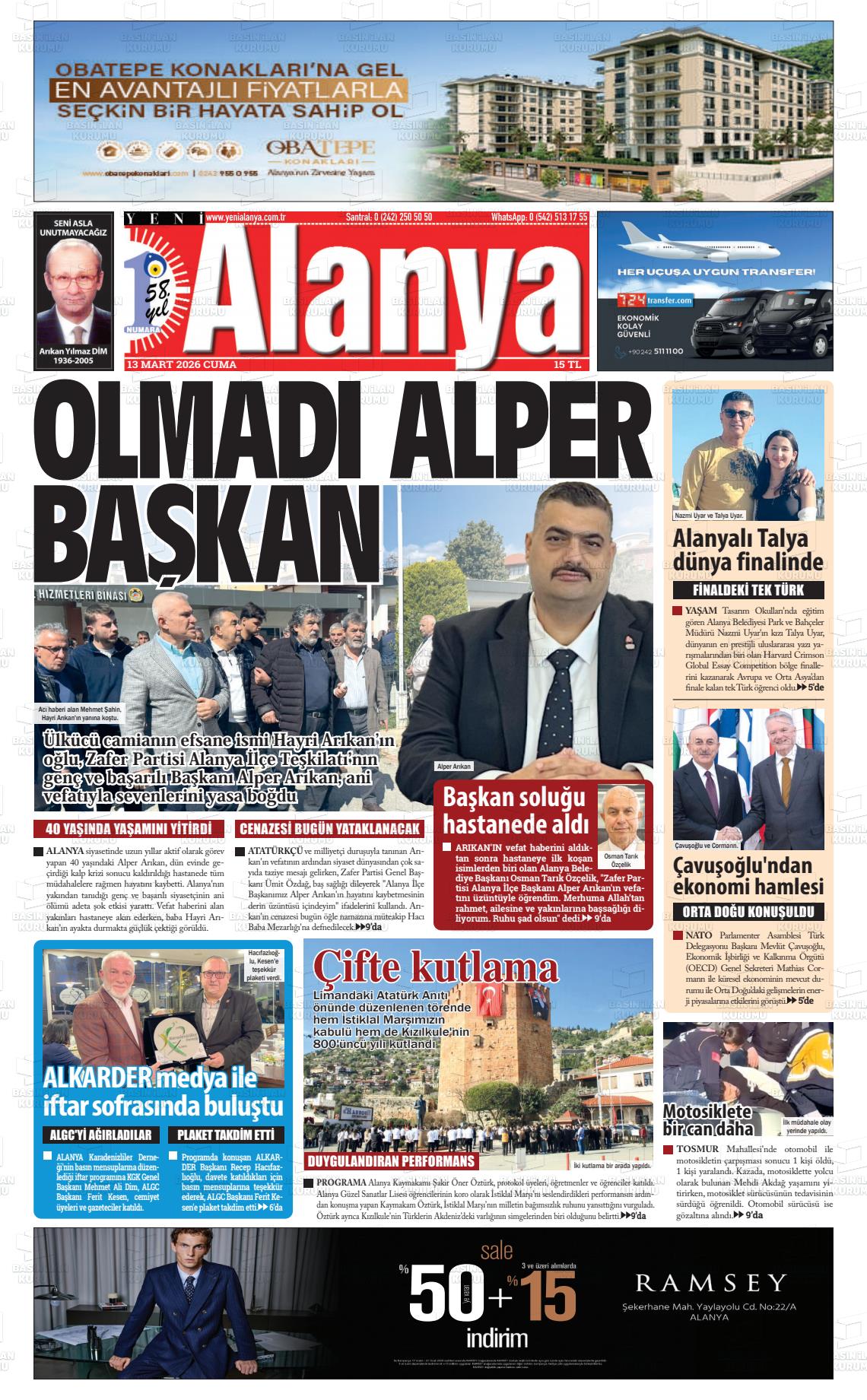 Antalya Yenialanya 13.03.2026