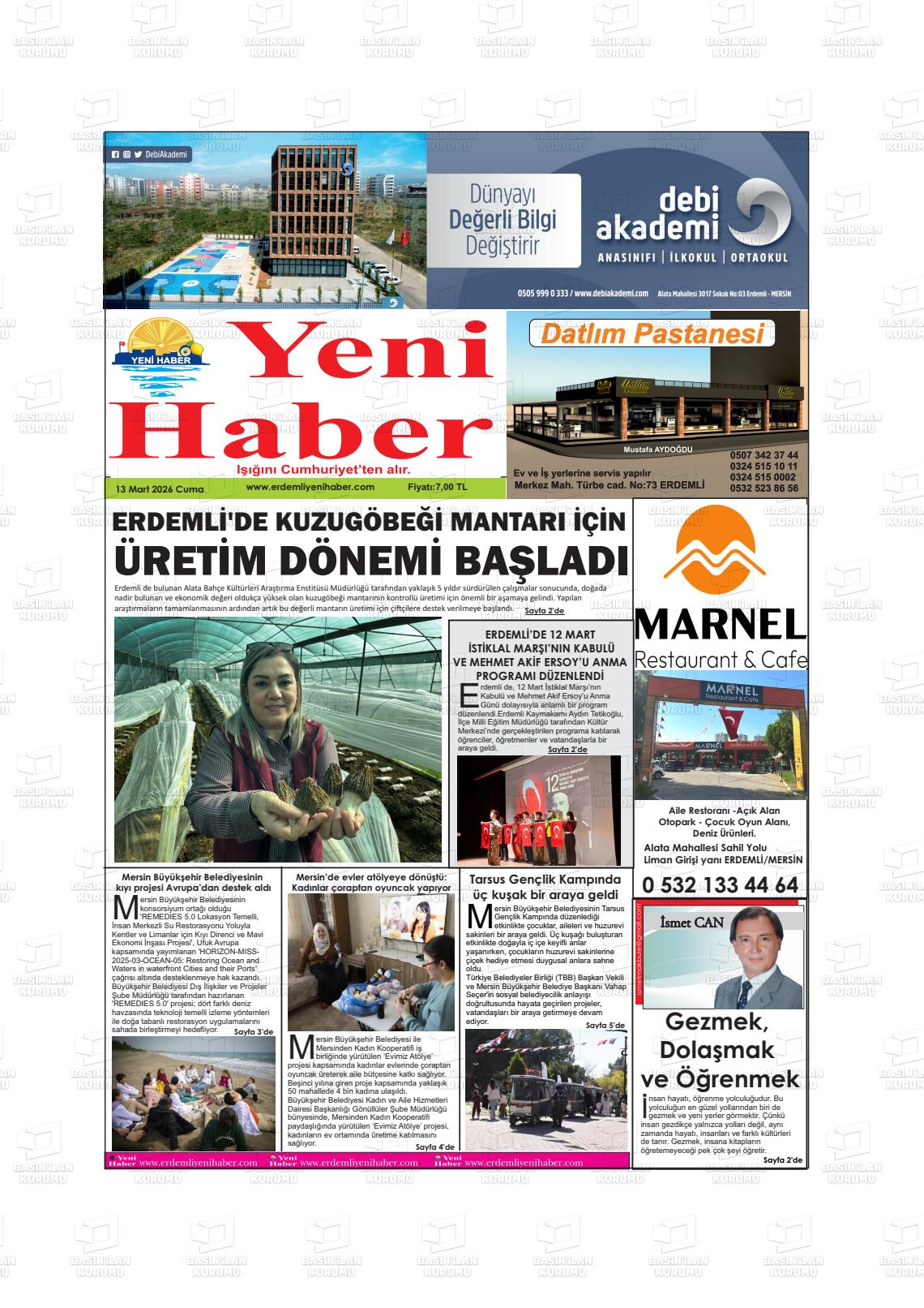 Konya Yenihaber 13.03.2026