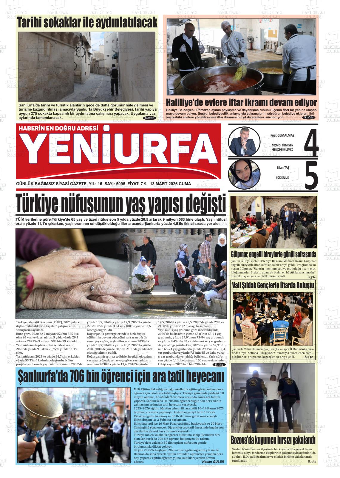 Sanliurfa Yeniurfa 13.03.2026
