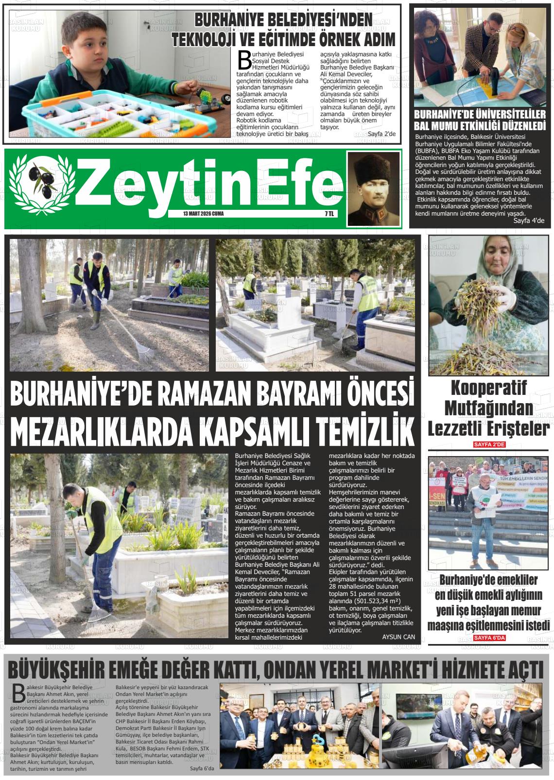 Balikesir Zeytinefe 13.03.2026