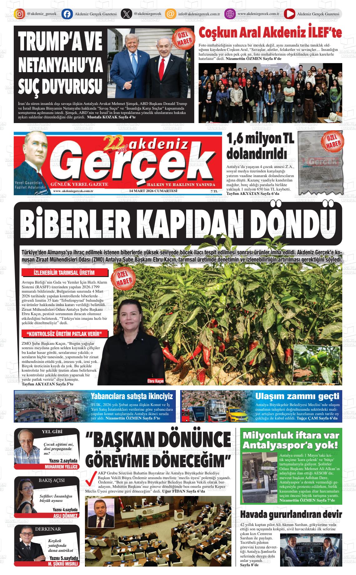 Antalya Akdenizgercek 14.03.2026