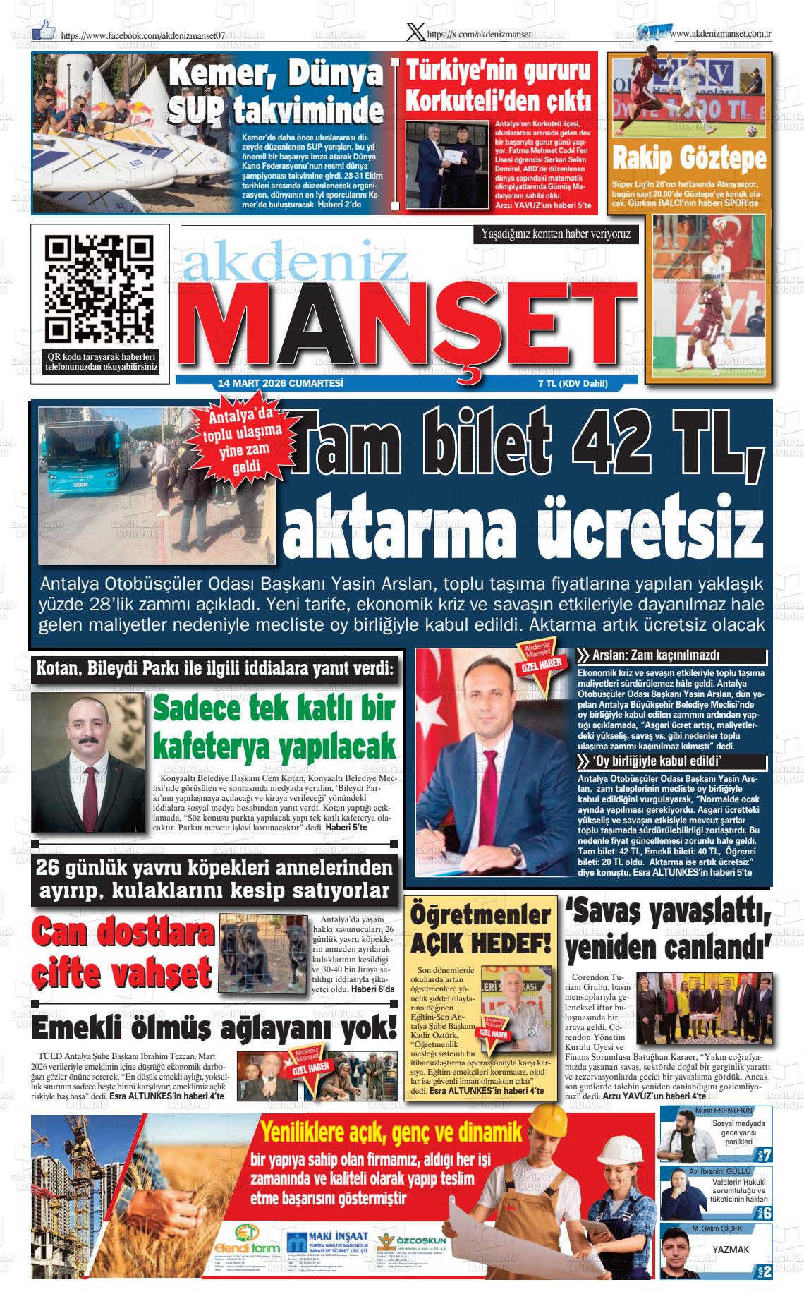 Antalya Akdenizmanset 14.03.2026