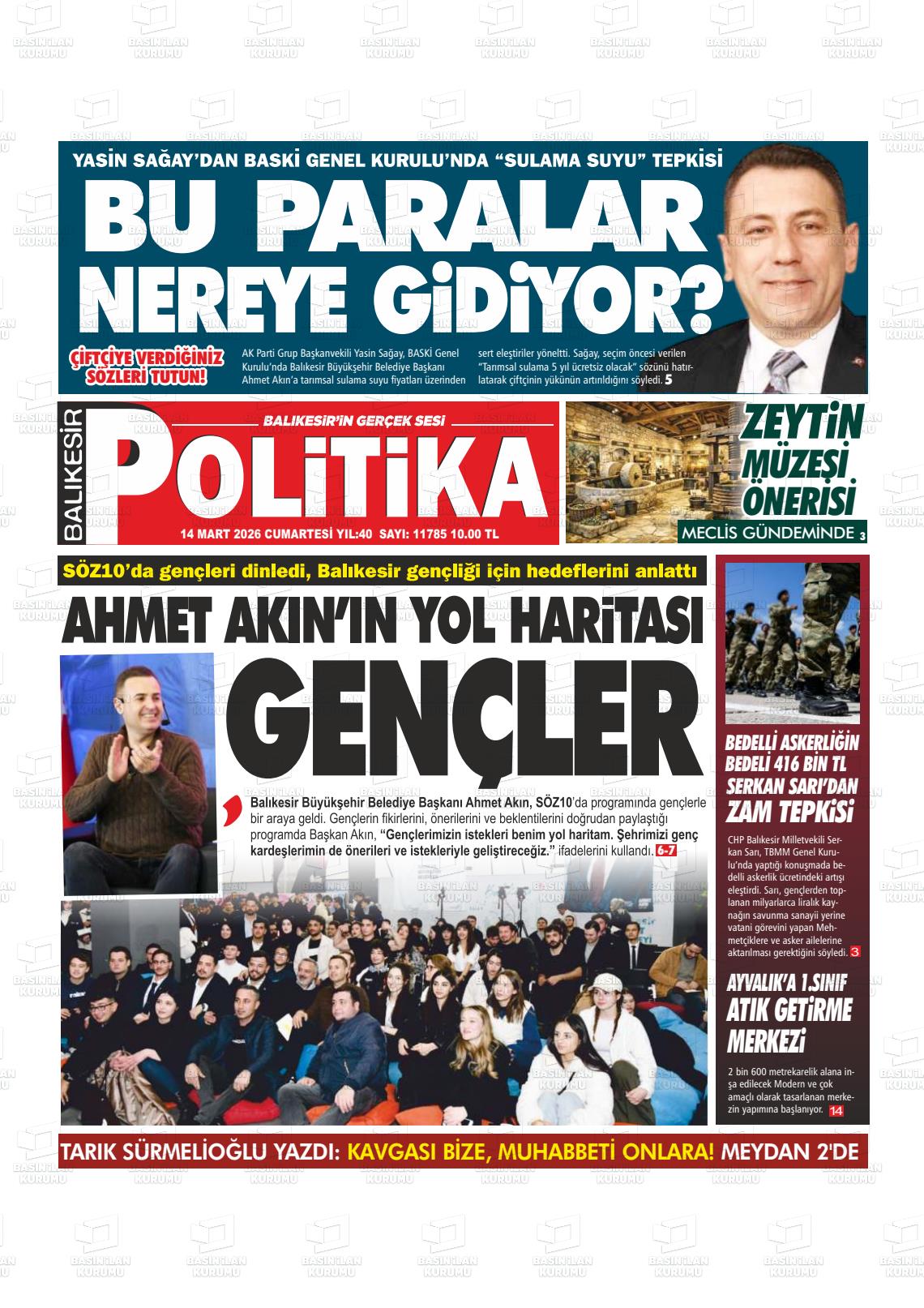 Balikesir Politika 14.03.2026