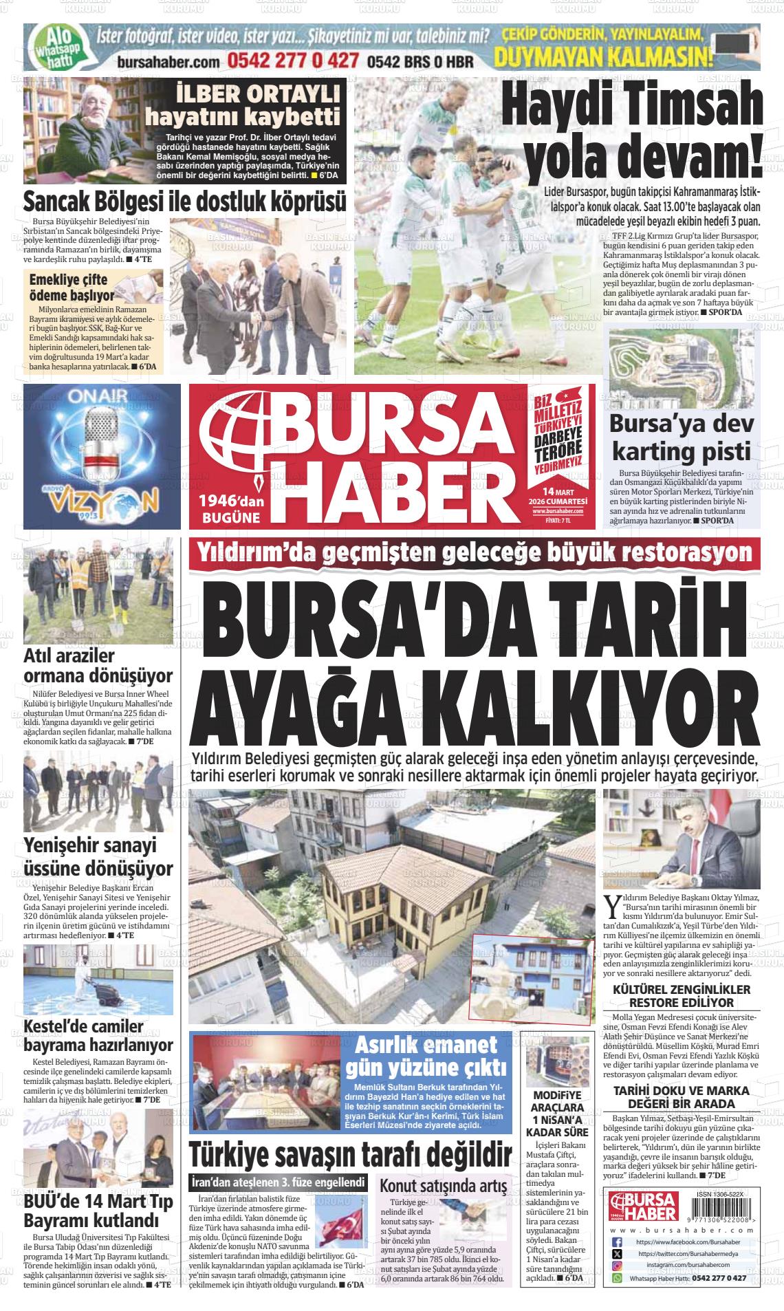 Bursa Haber 14.03.2026