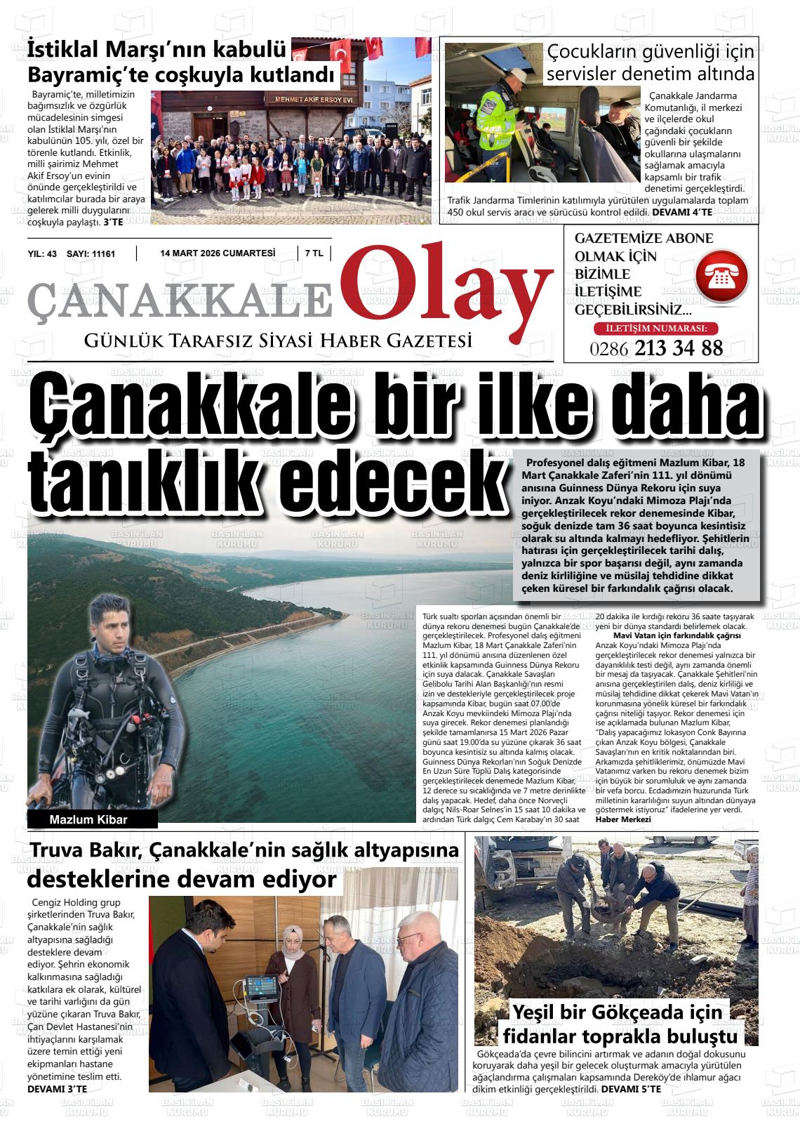Canakkale Olay 14.03.2026