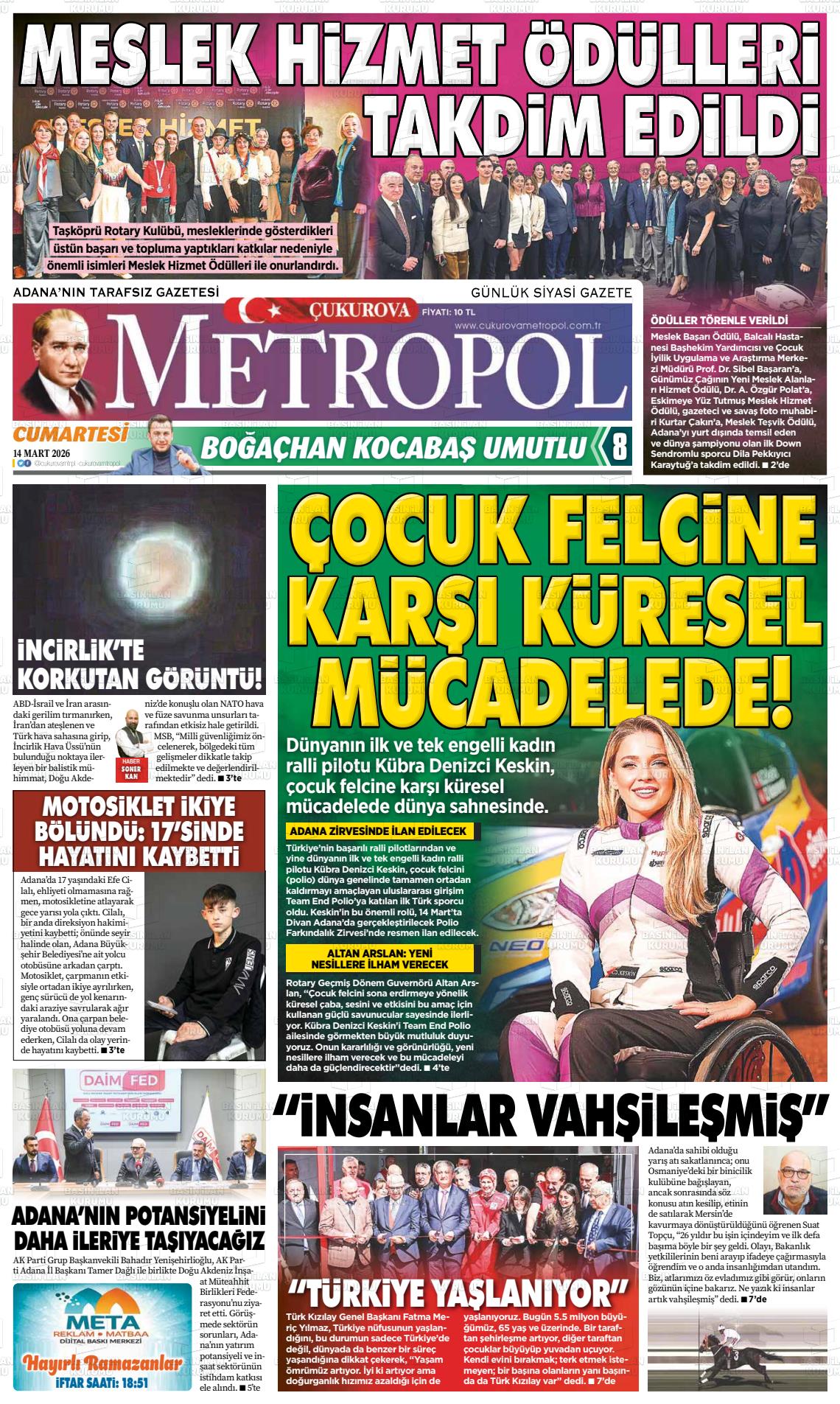 Adana Cukurovametropol 14.03.2026