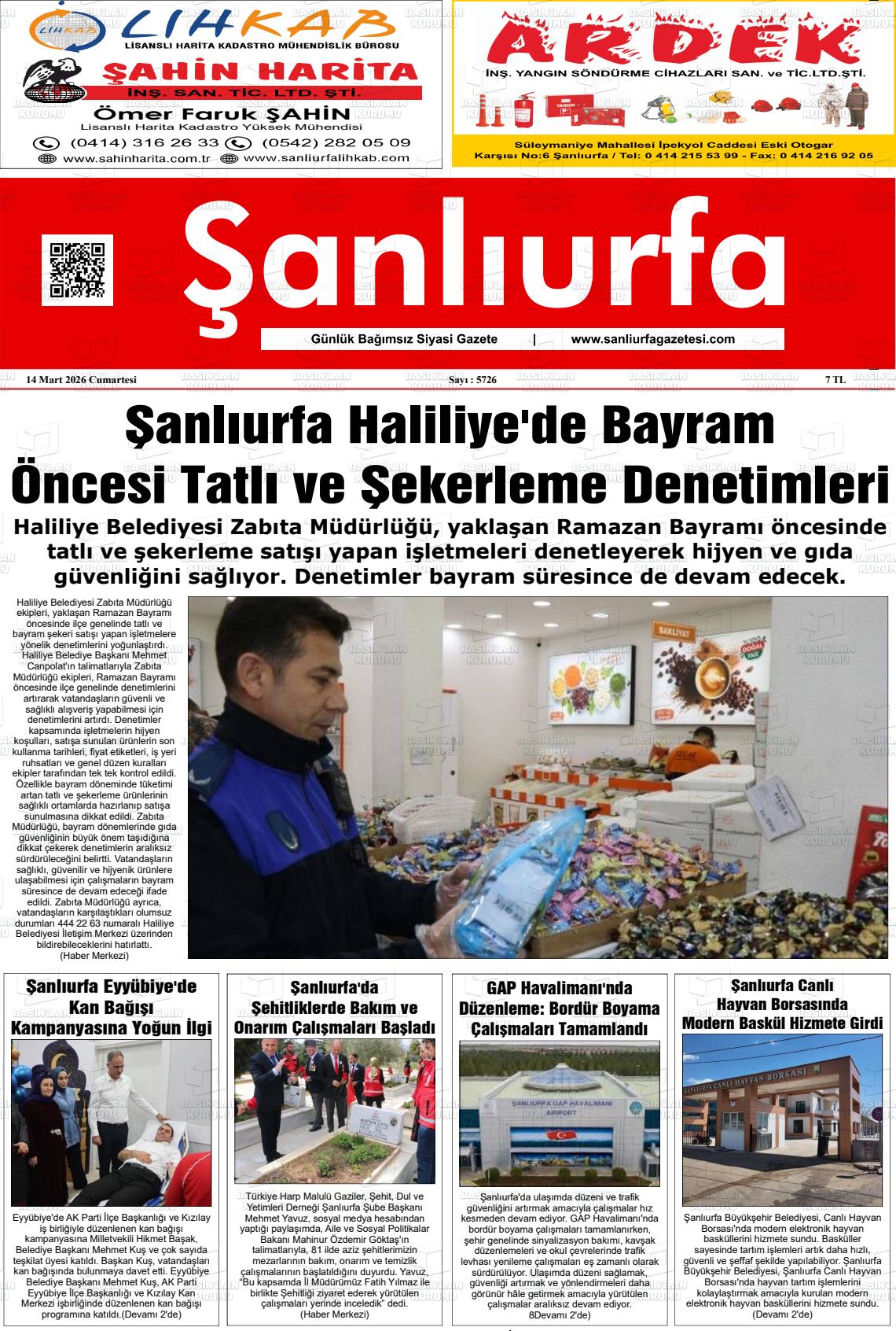 Sanliurfa Dunyadaveturkiyede 14.03.2026