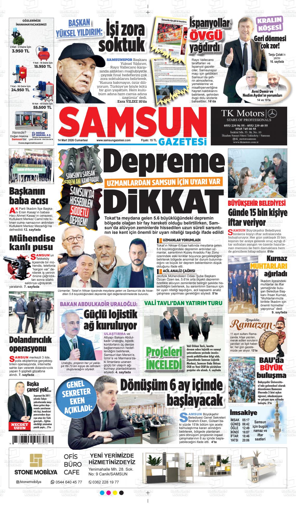 Samsun Ekip 14.03.2026