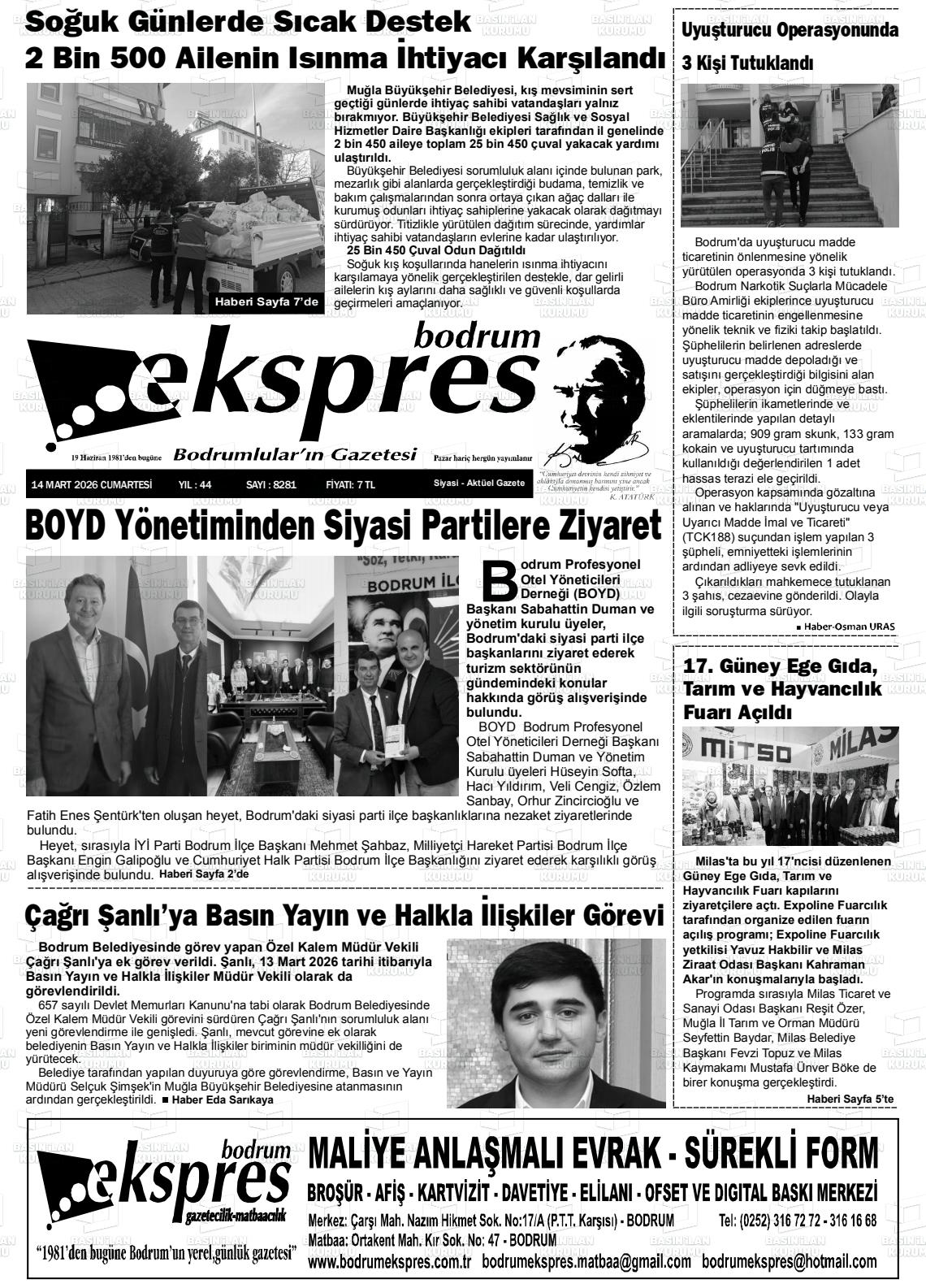 Mugla Ekspresbodrum 14.03.2026