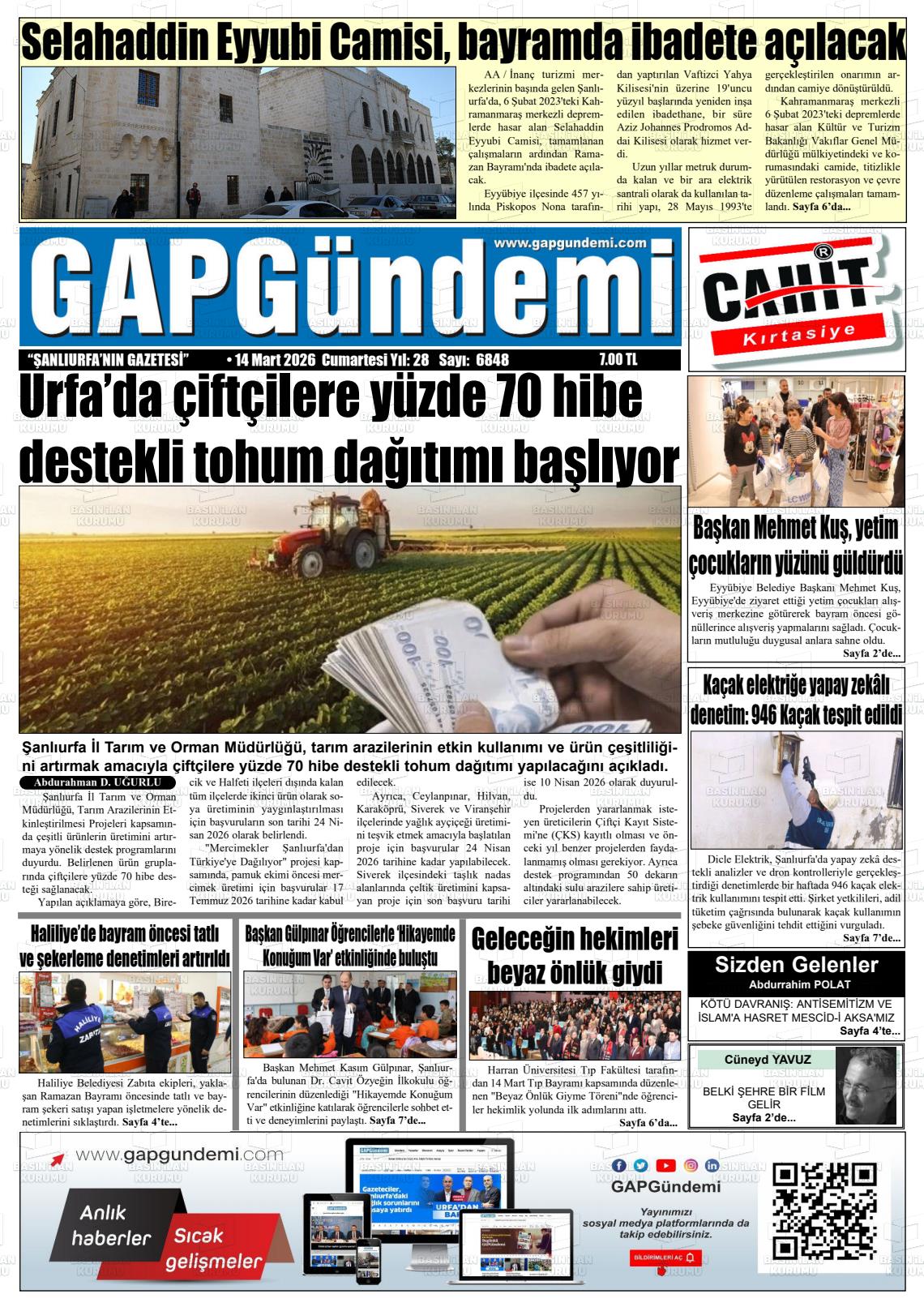 Sanliurfa Gapgundemi 14.03.2026