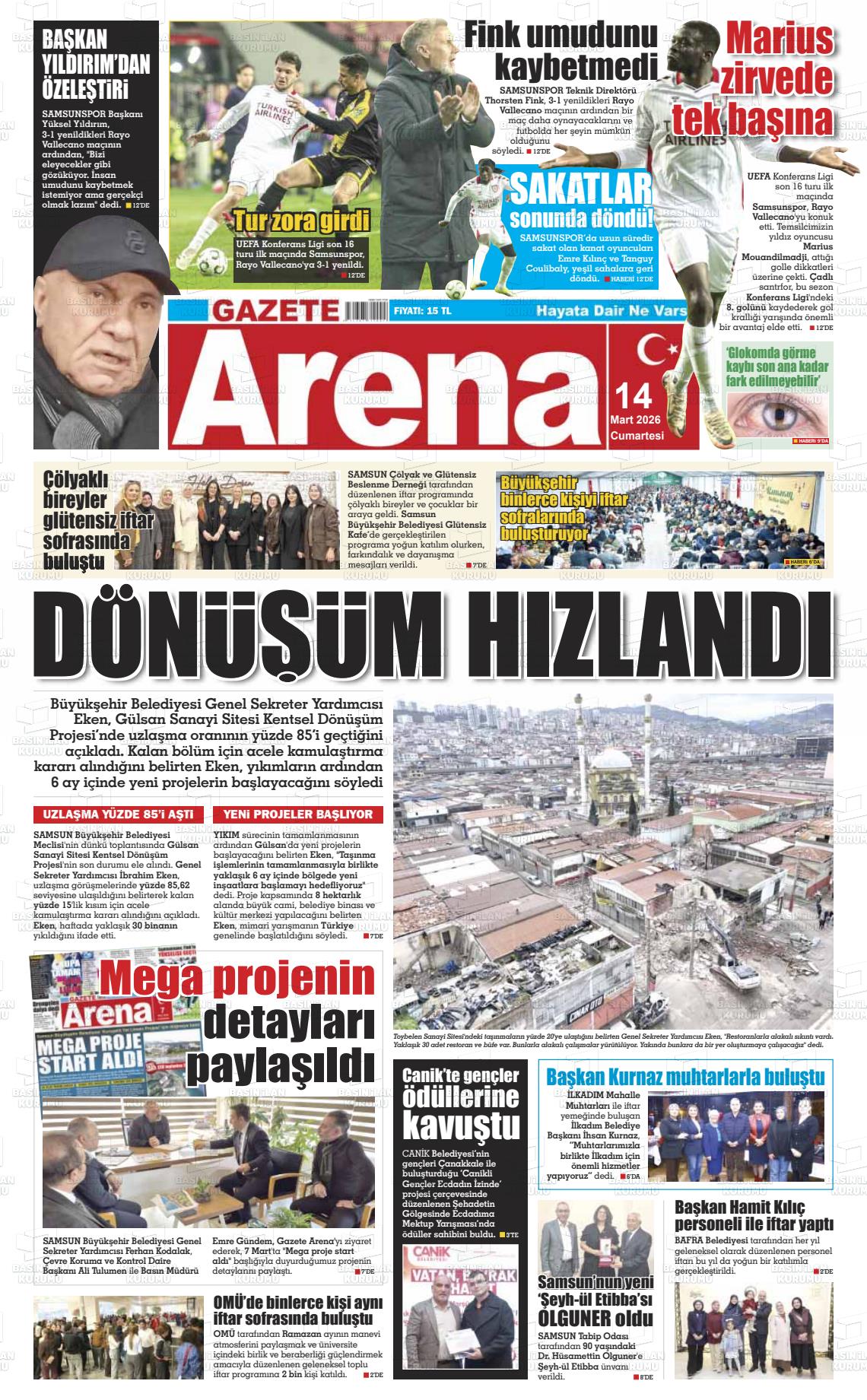 Samsun Gazetearena 14.03.2026