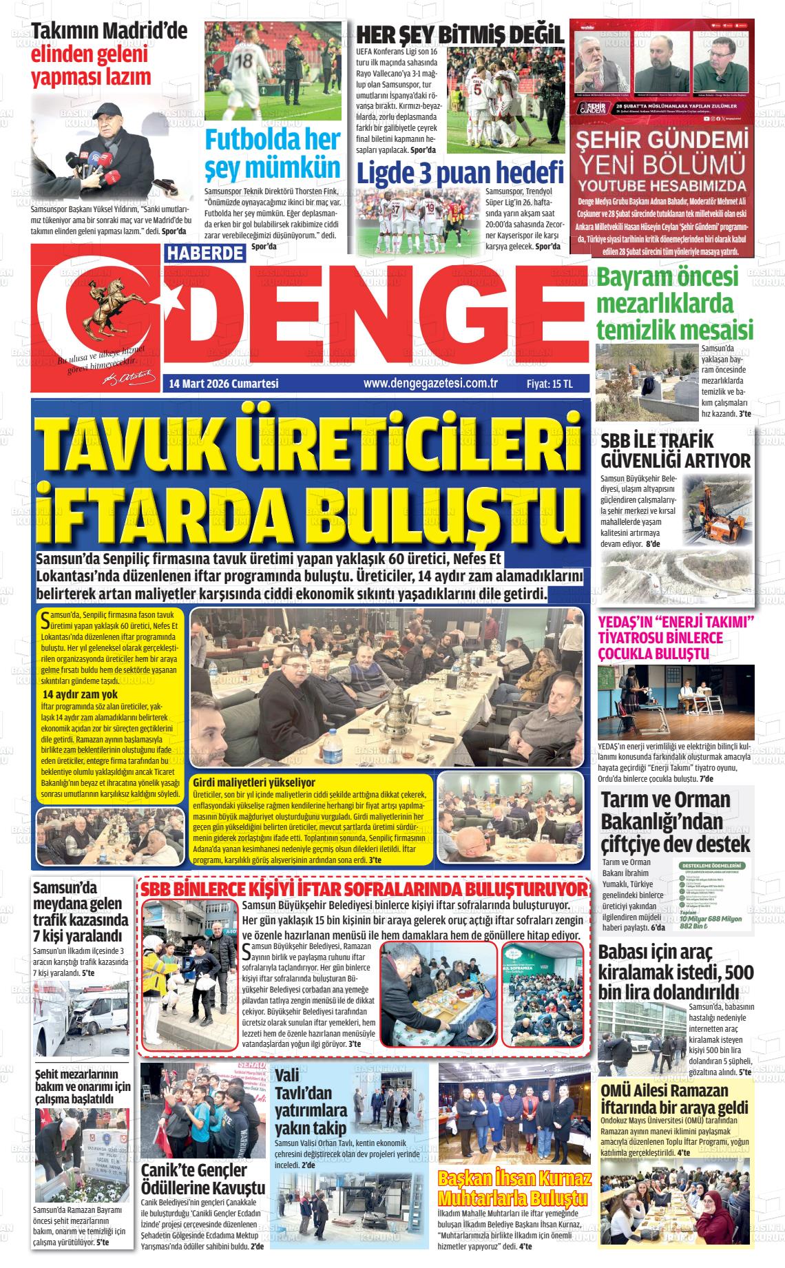 Samsun Haberdedenge 14.03.2026