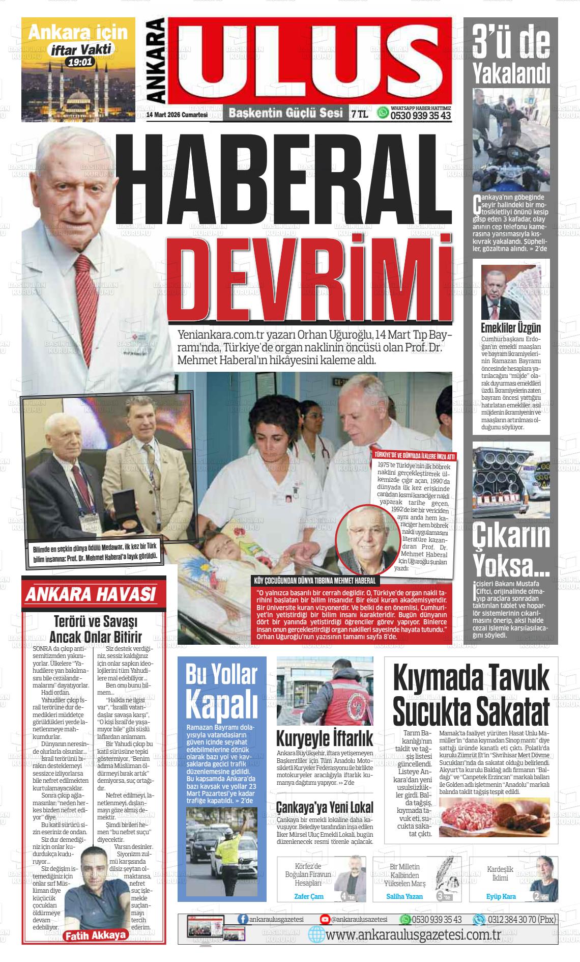 Ankara Habervaktim 14.03.2026