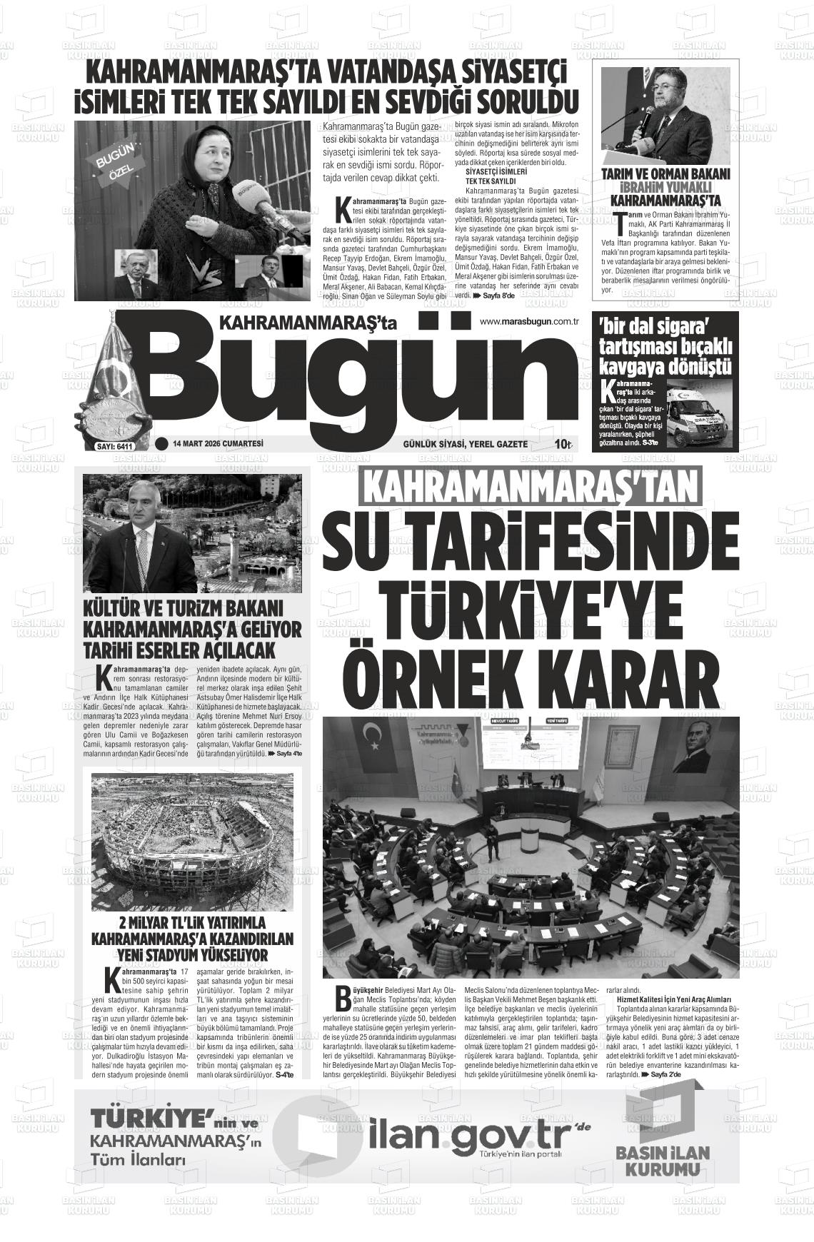 Kahramanmaras Tabugun 14.03.2026