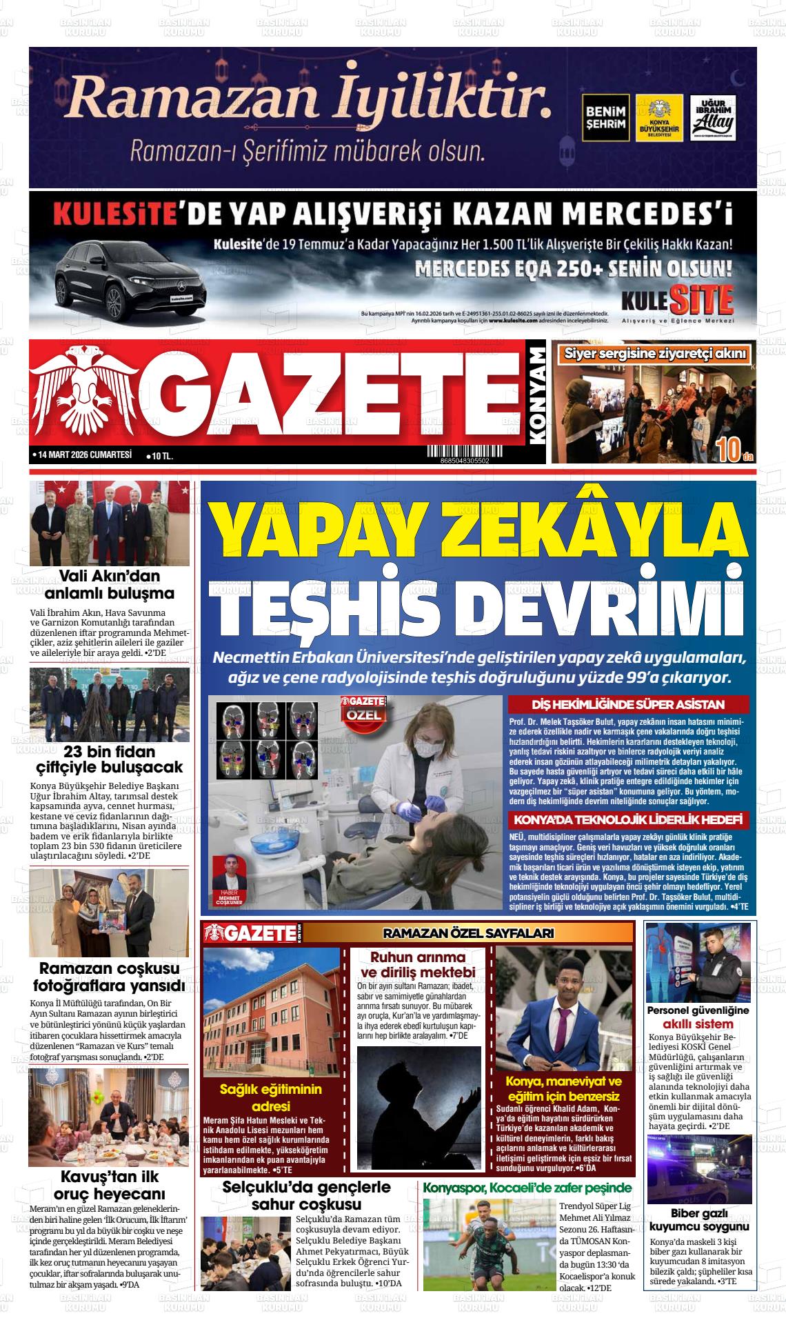 Konya Yenigun 14.03.2026