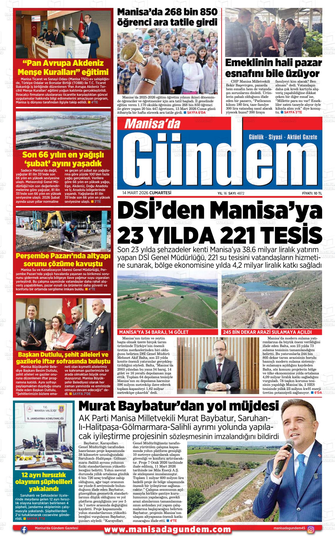 Manisa Dagundem 14.03.2026