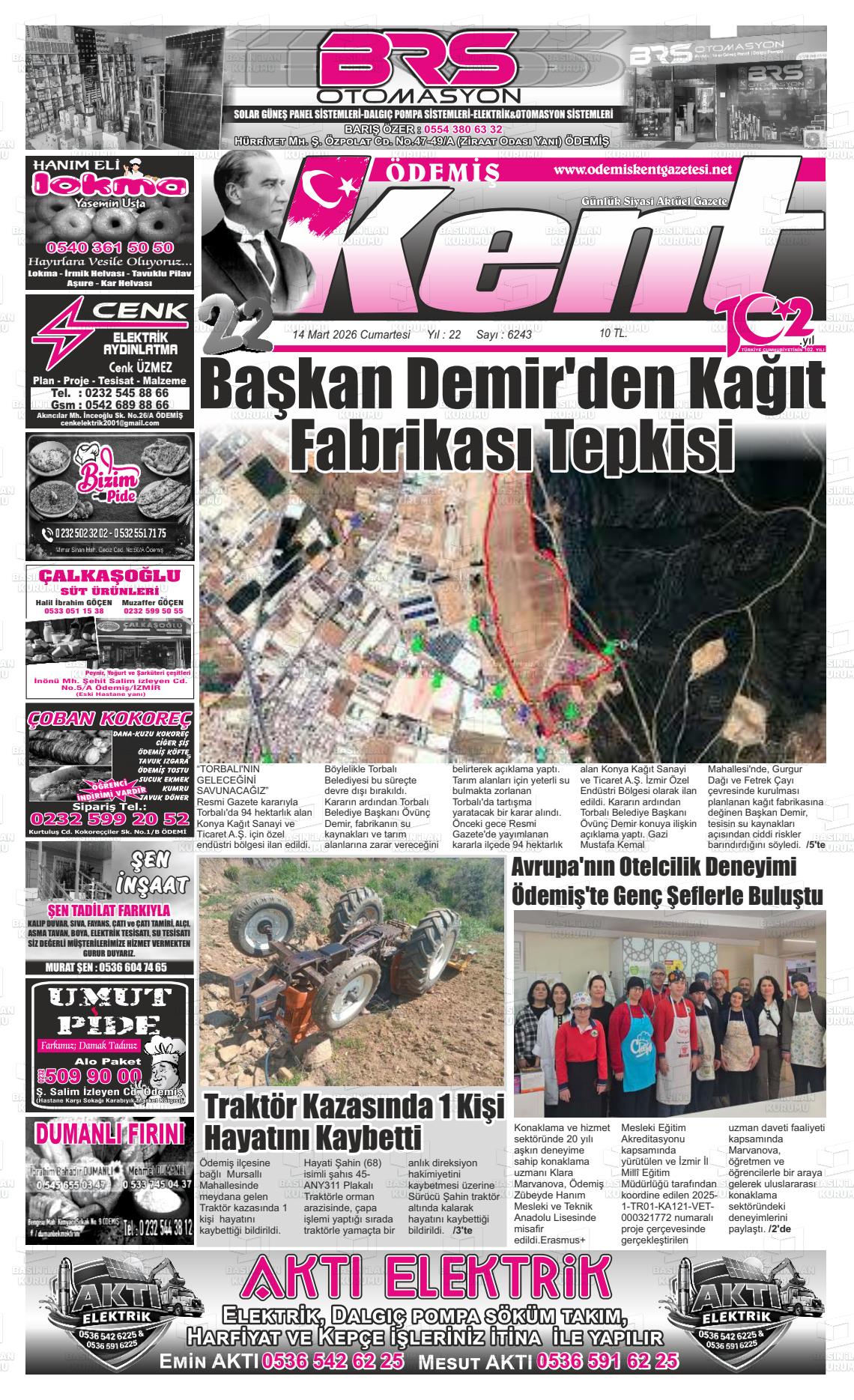 Izmir Odemiskent 14.03.2026