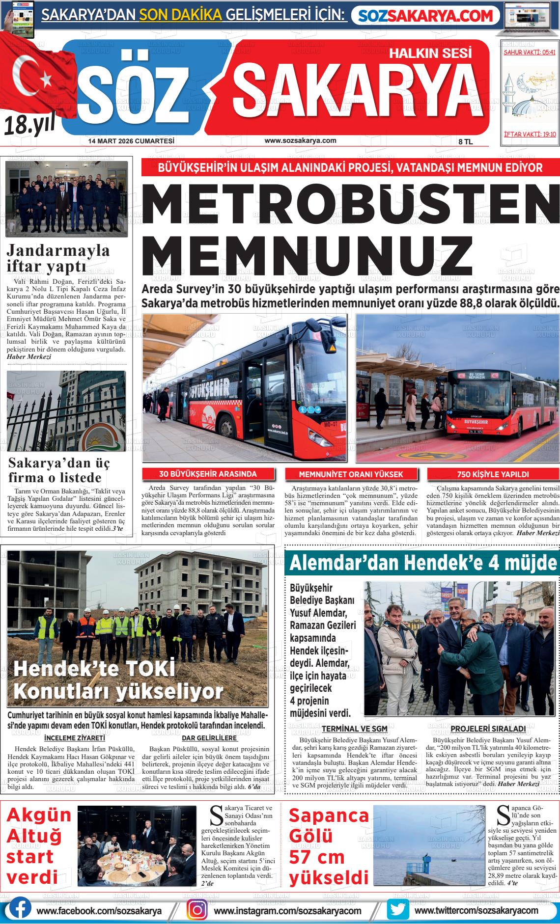 Sakarya Halk 14.03.2026
