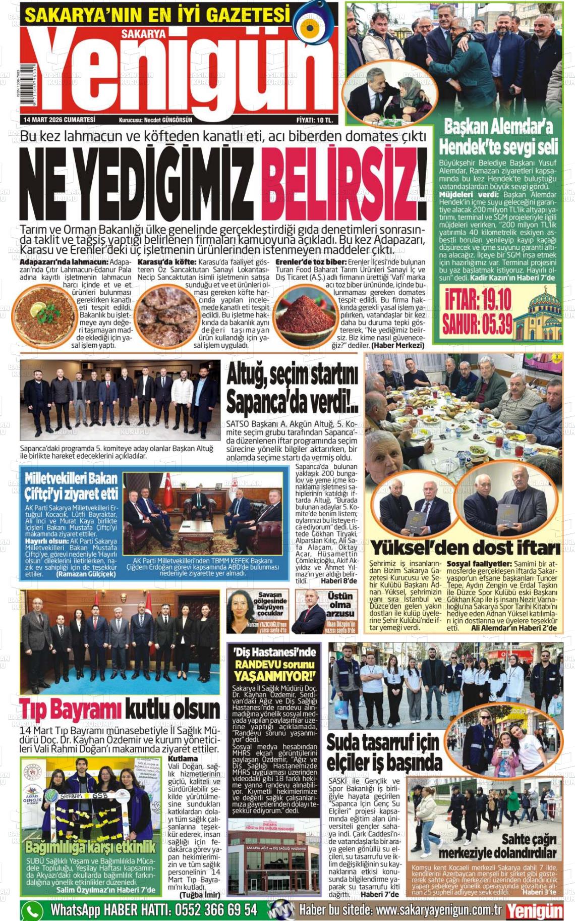 Sakarya Yenigun 14.03.2026