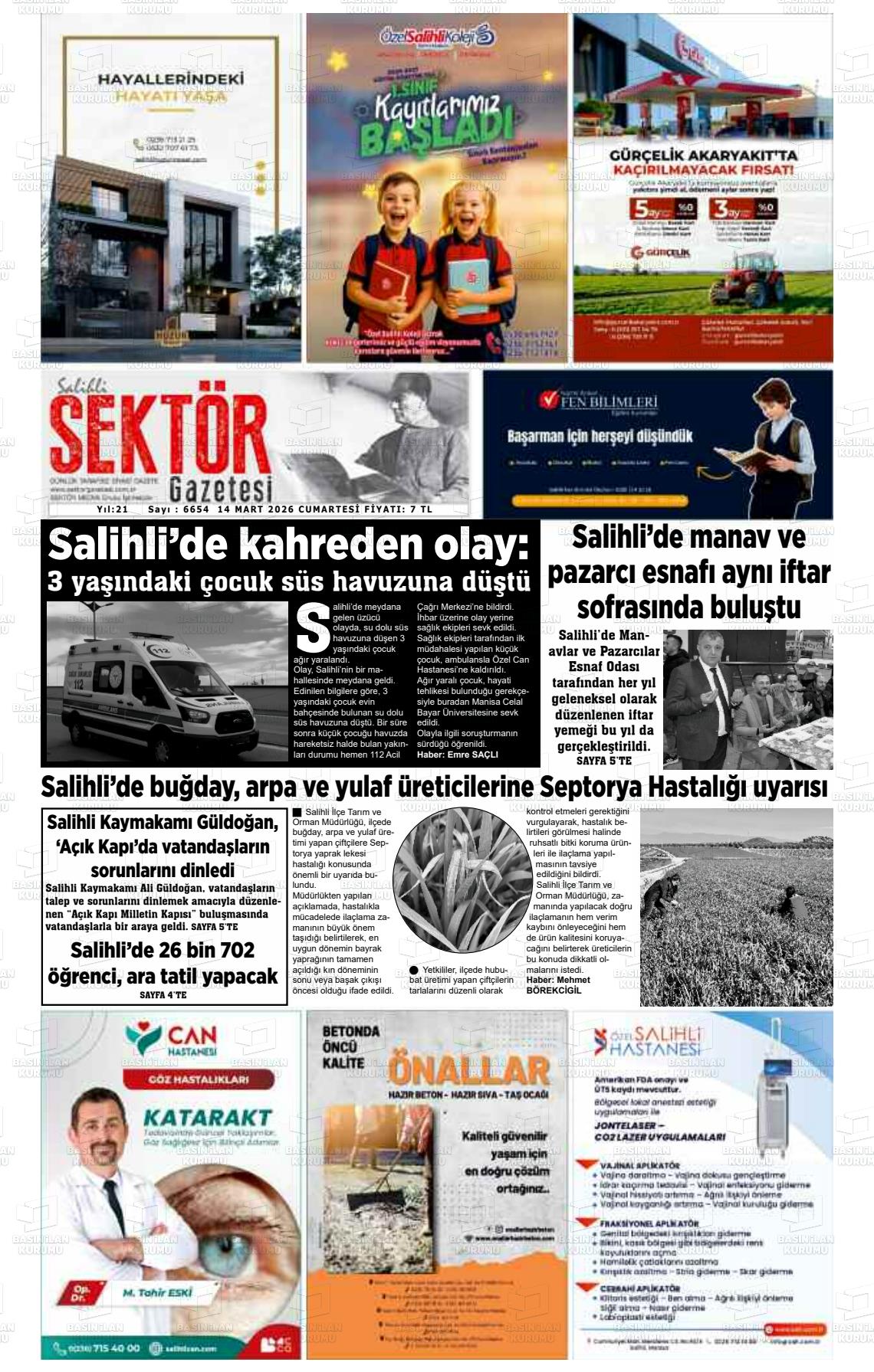 Manisa Salihlisektor 14.03.2026