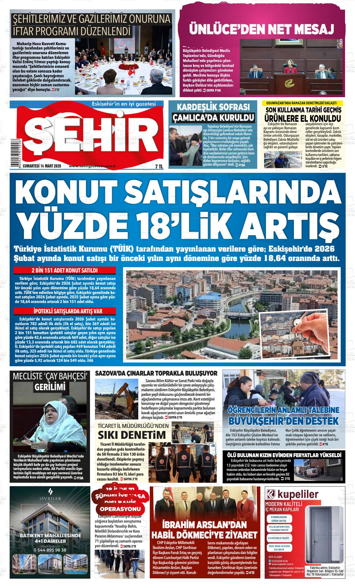 Eskisehir Sehir 14.03.2026